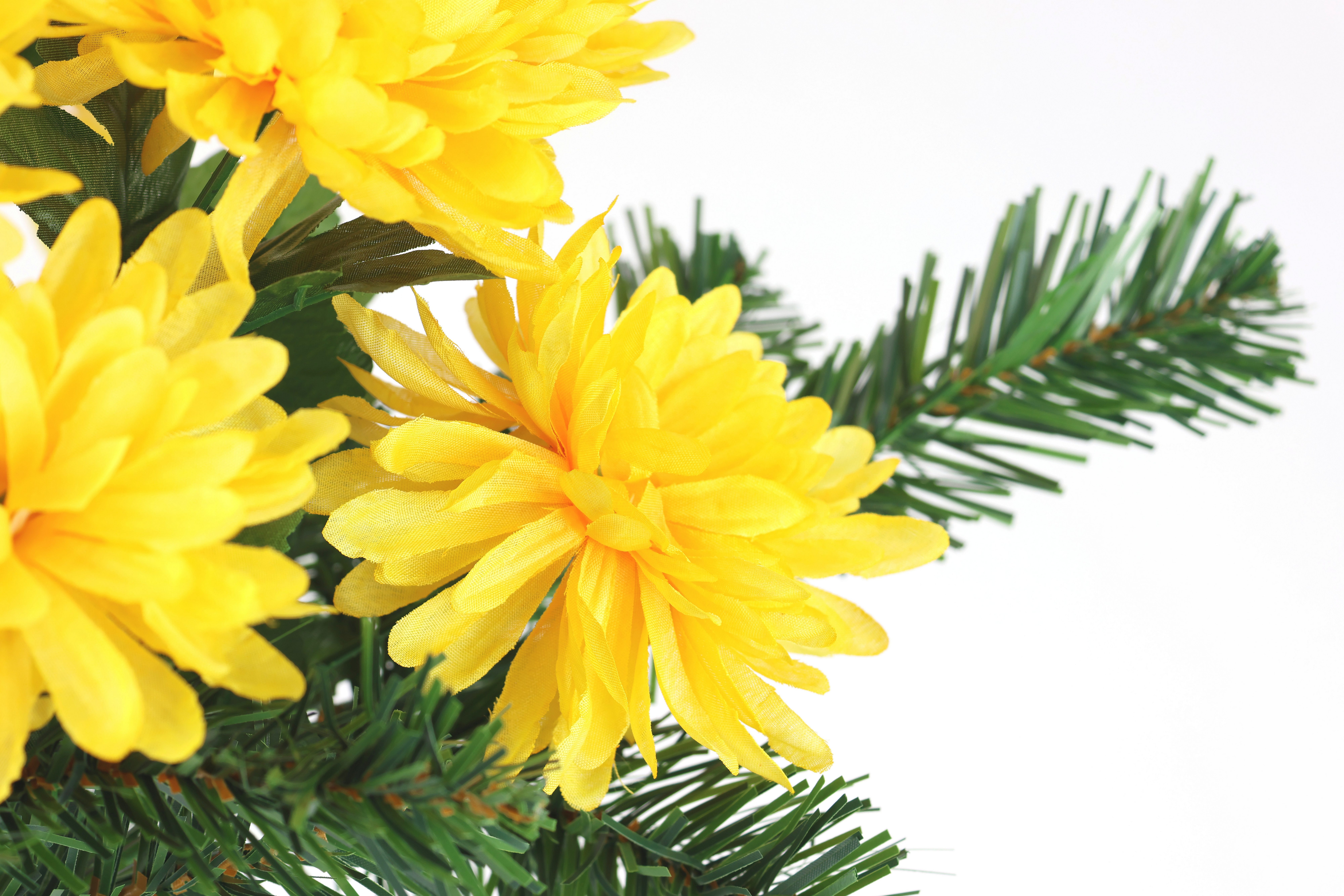 Kunstblume Chrysanthemen, I.GE.A., Höhe 43 cm, Bouquet Tannenzweigen Strauß günstig online kaufen