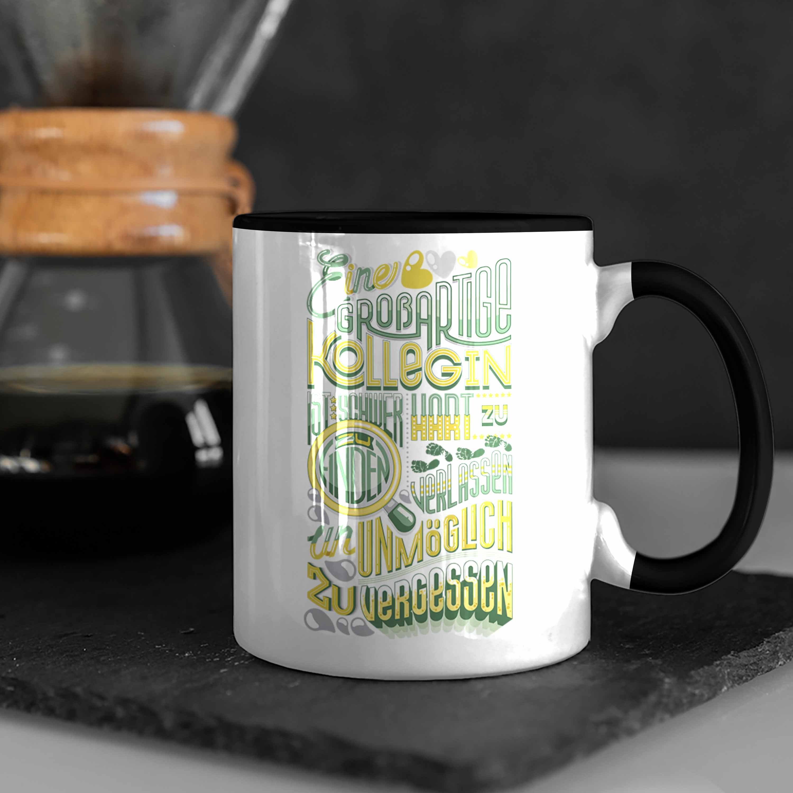 Job Abschiedsgeschenk Geschenk Abschied Tasse Jobwechs Tasse Trendation Kollegin Neuer Schwarz