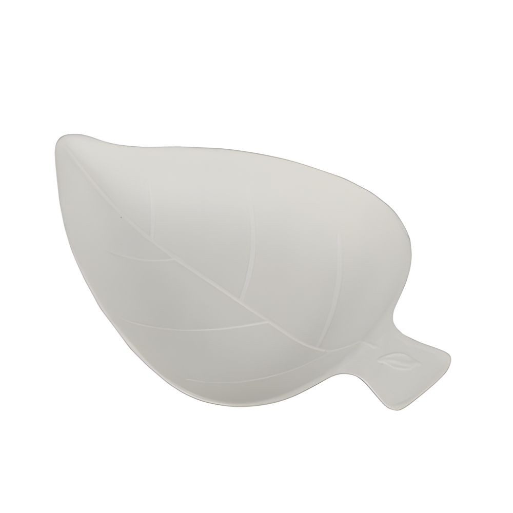 PAPSTAR Einwegteller Fingerfood - Teller, Zuckerrohr pure 8 cm x 6 cm weiss Leaf 50 Stk