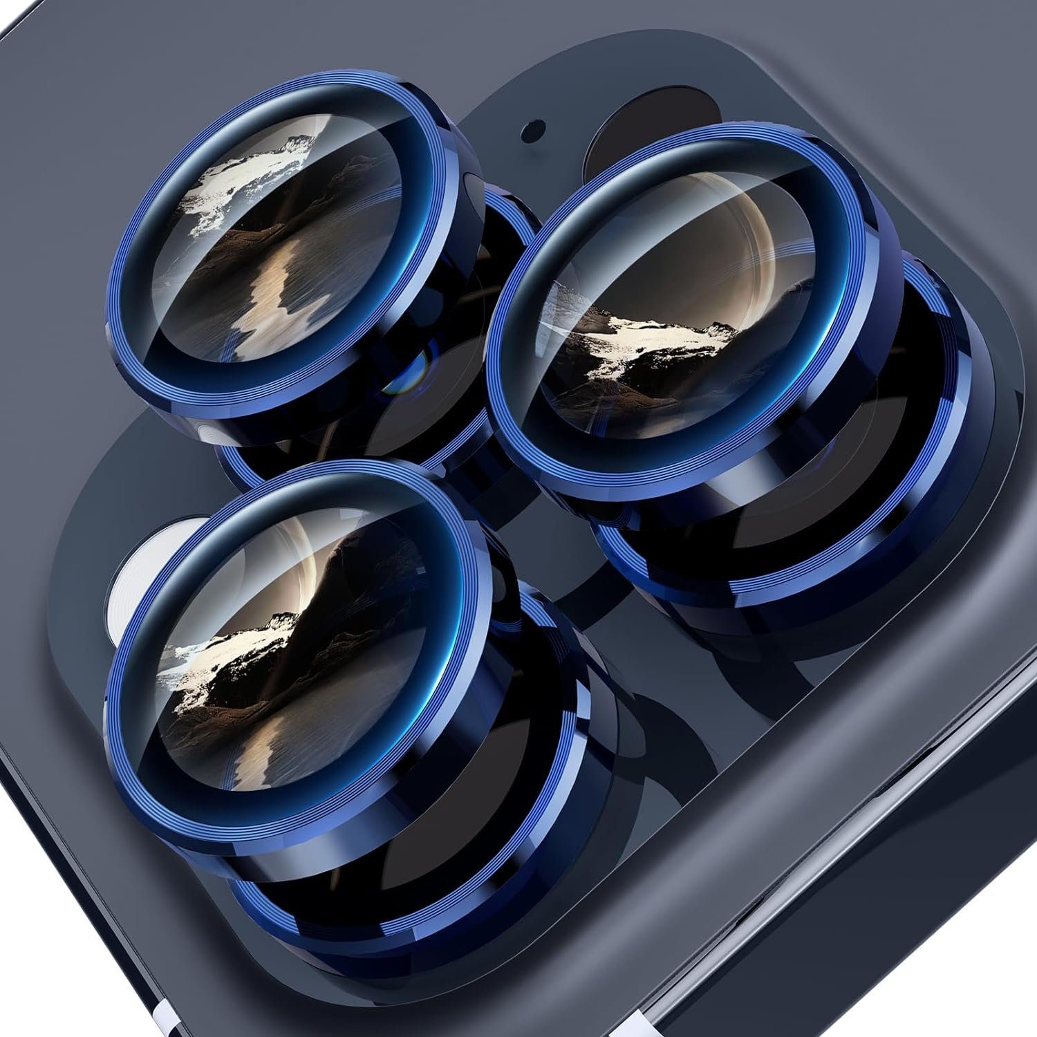 MSM Displayschutzglas 3X Linsenglas für Apple iPhone 15 Pro / 15 Pro Max Schutz Panzerfolie