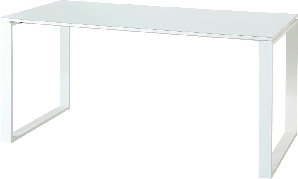 moebel-dich-auf Schreibtisch MONTERREY (Schreibtisch + Rollcontainer), Front und Oberboden aus Glas