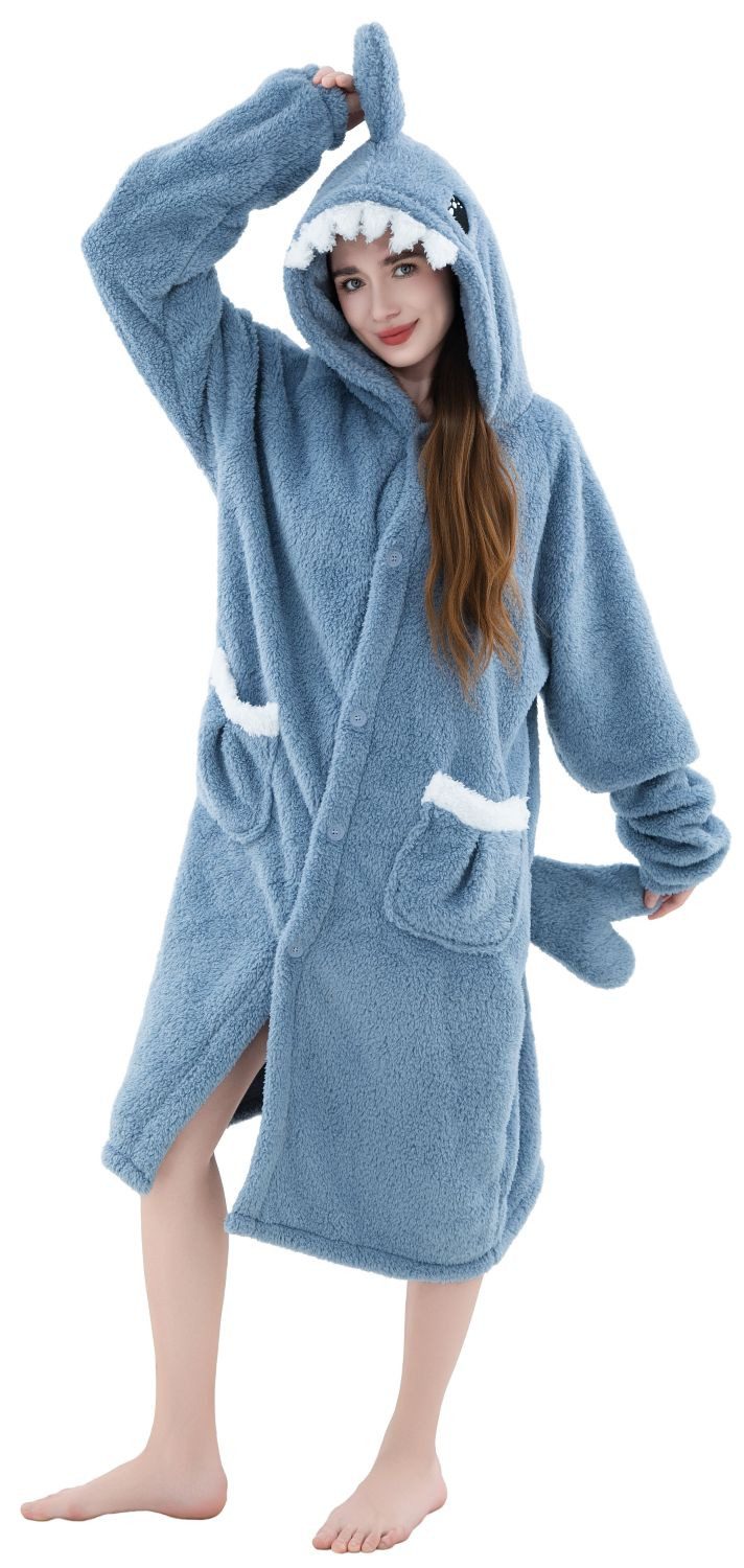 Corimori Plüschjacke Flauschiger Oversize Kuschel Deckenmantel + Kapuze pas günstig online kaufen