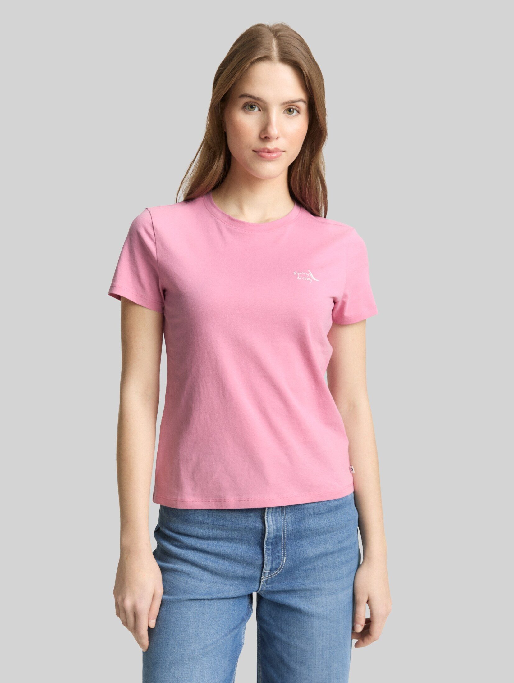 TOM TAILOR Denim T-Shirt T-Shirt T-Shirt mit Stickerei