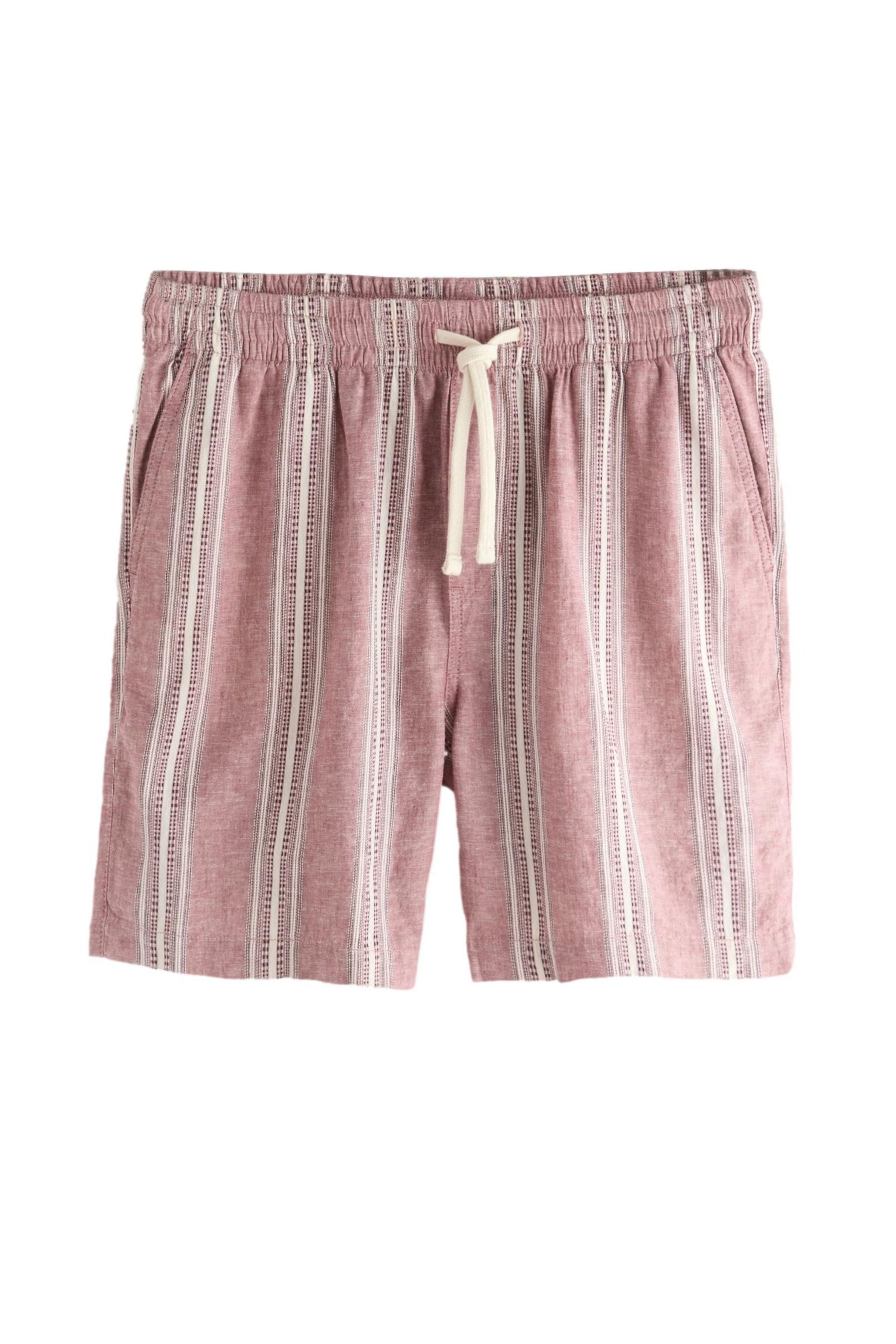 Shorts Shorts mit Elastikbund aus Leinengemisch