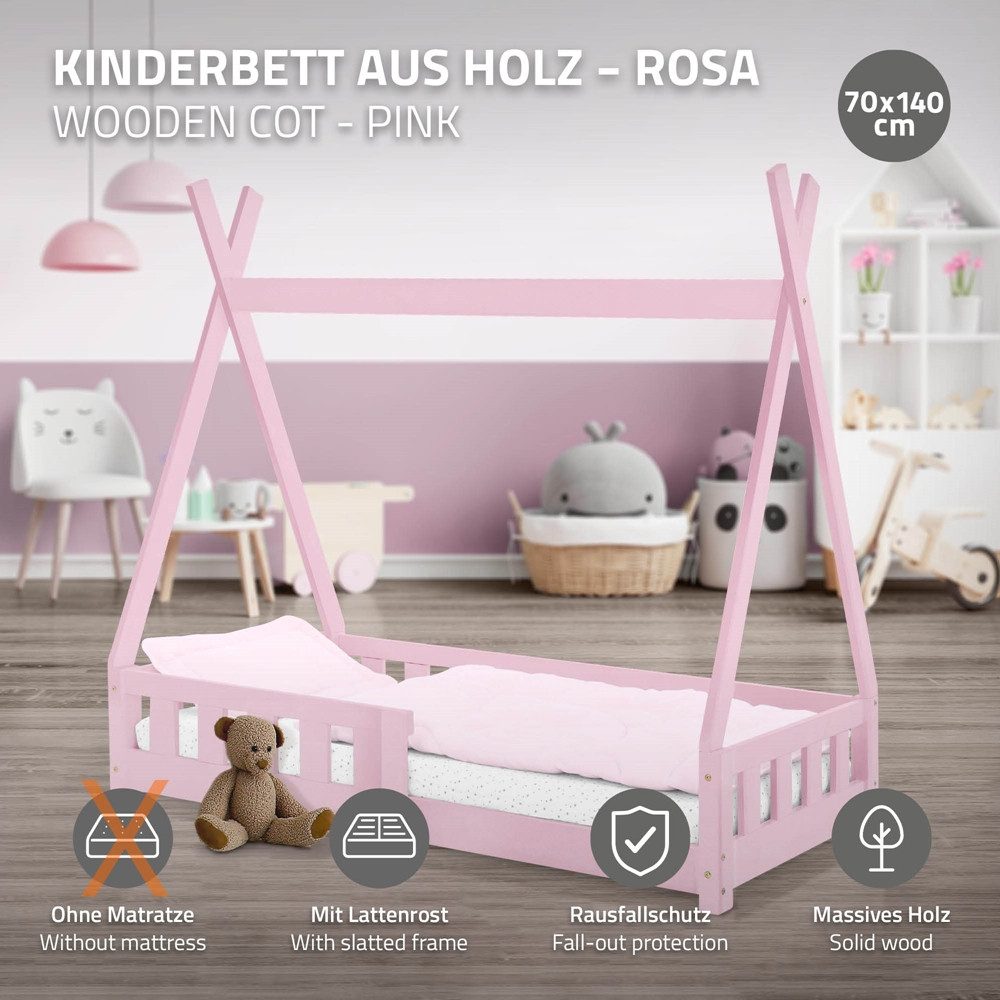 ML-DESIGN Spielbett Hausbett Tipi Zeltbett inkl. günstig online kaufen