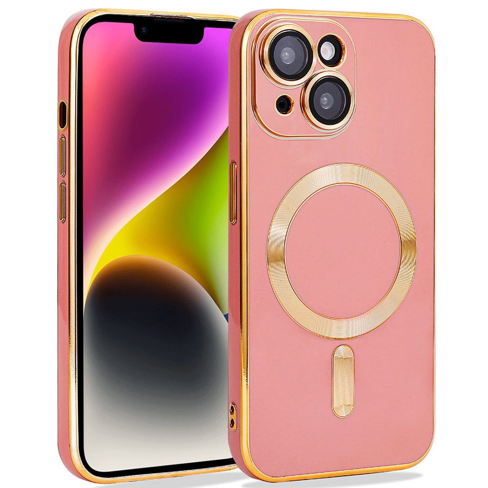 FITSU Handyhülle Hülle für iPhone 14 Handyhülle MagSafe kompatibel mit Kameraschutz 6,1 Zoll, MagSafe kompatible Schutzhülle für iPhone 14 Hülle Case Handyschale