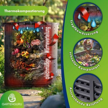 Thermokomposter GartenGuru® 300l Premium Thermokomposter Kunststoff