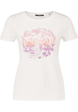 Zero T-Shirt Shirt mit Print (1-tlg) Plain/ohne Details