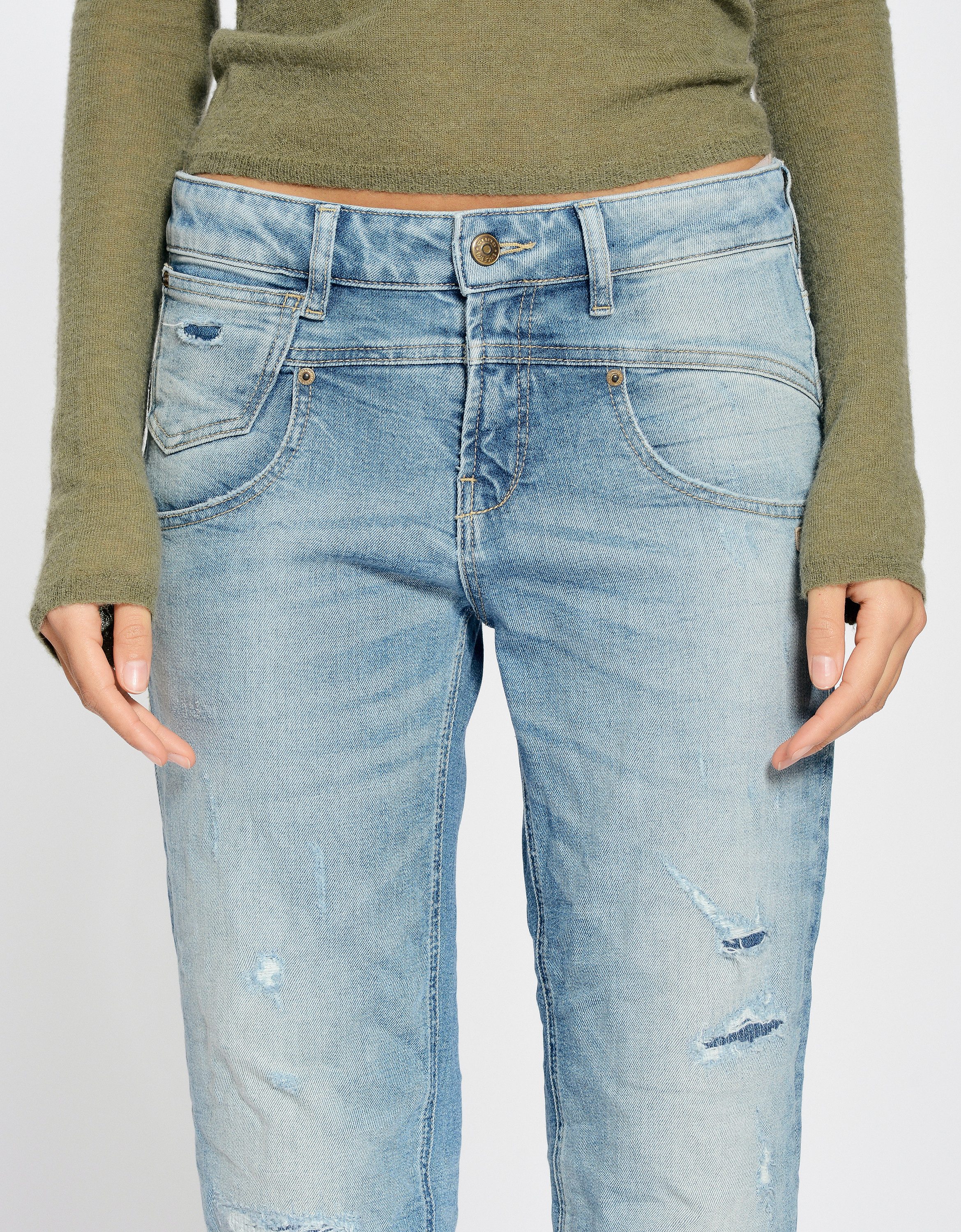 GANG Loose-fit-Jeans GANG Jeans Loose Fit 94BO CROPPED