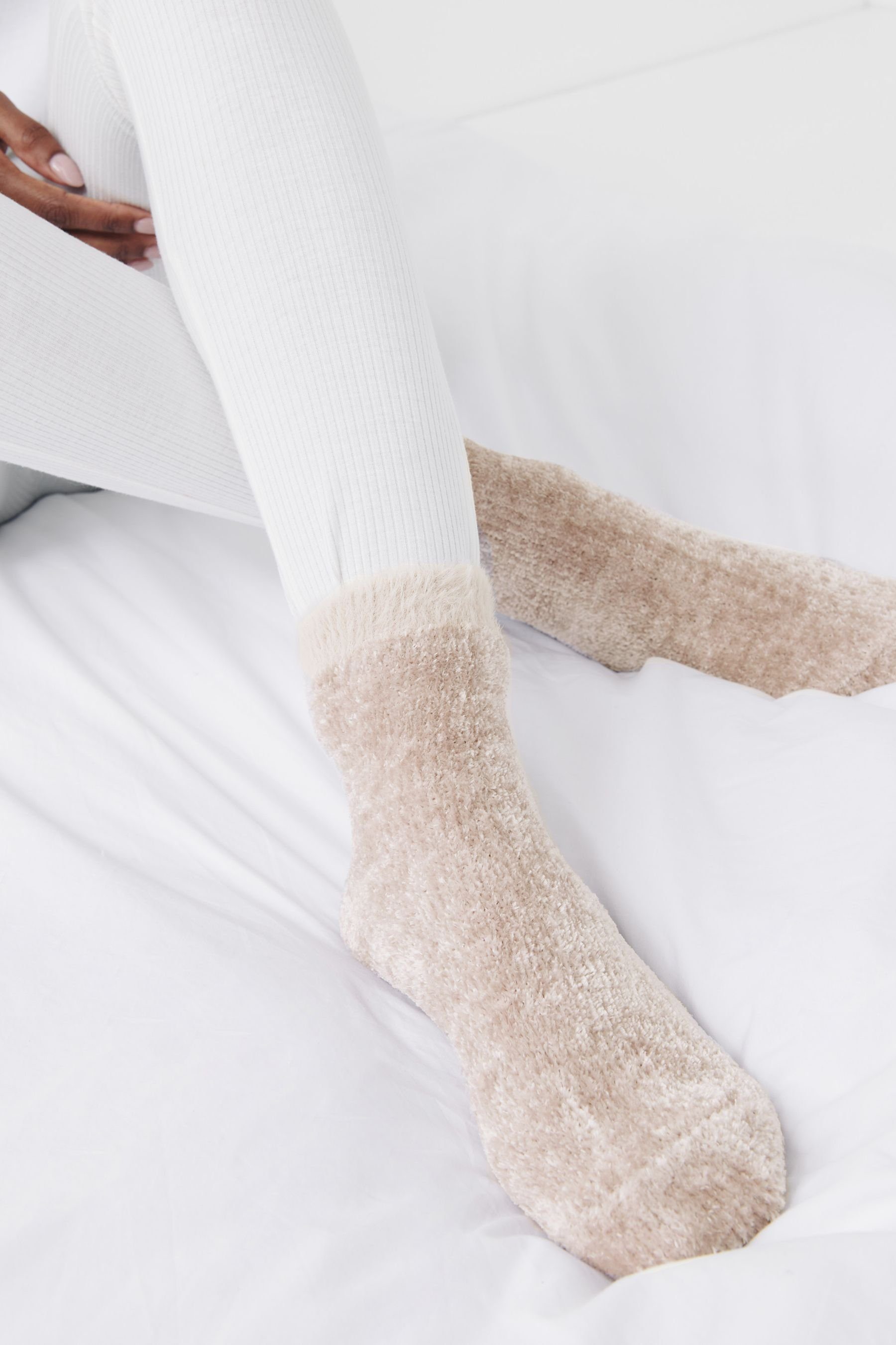 Next Kuschelsocken Kuschelige Samtsocken, 2er-Pack (1-Paar)