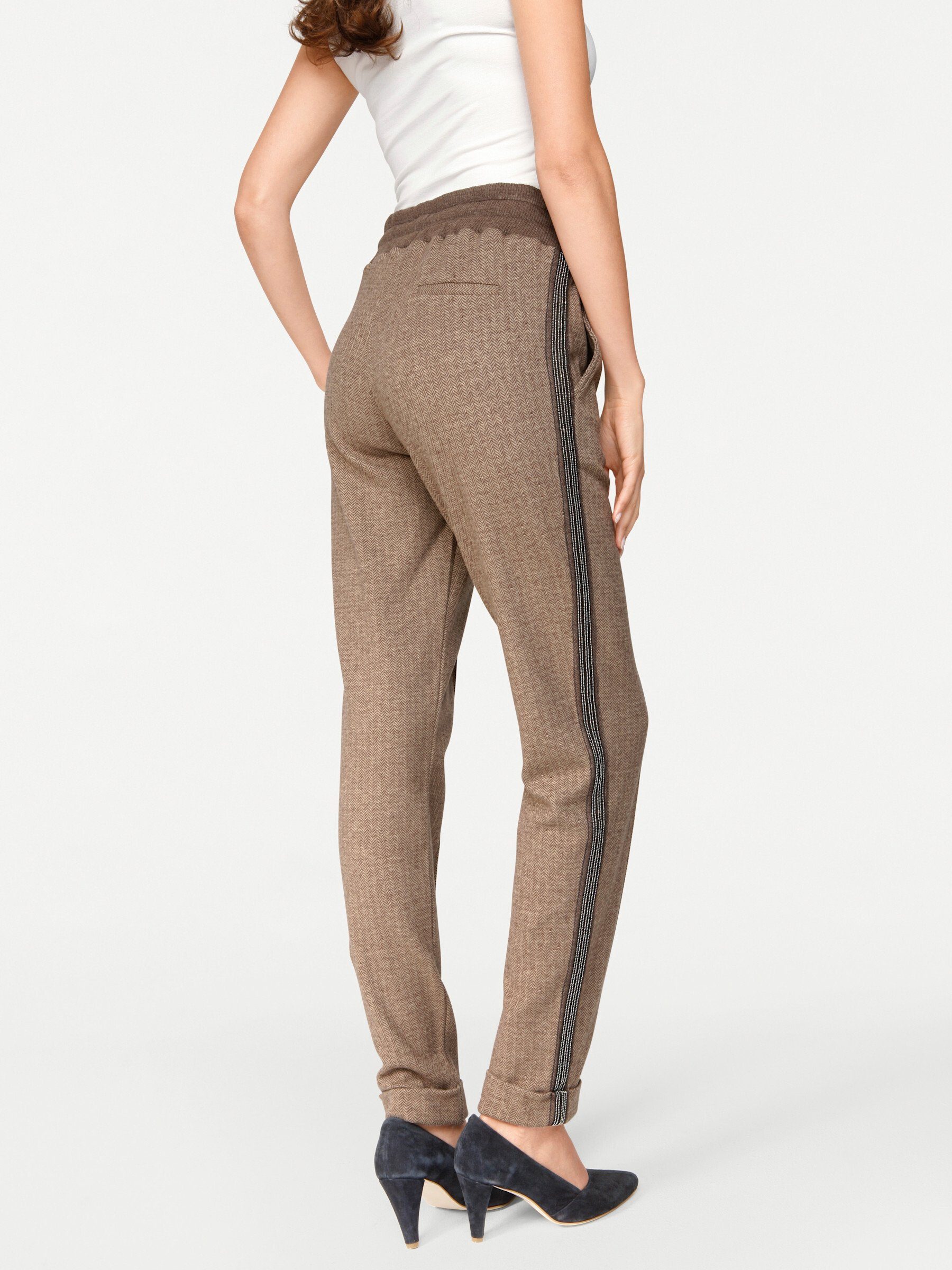 heine Jerseyhose taupe ca. cm Innenbeinlänge 76