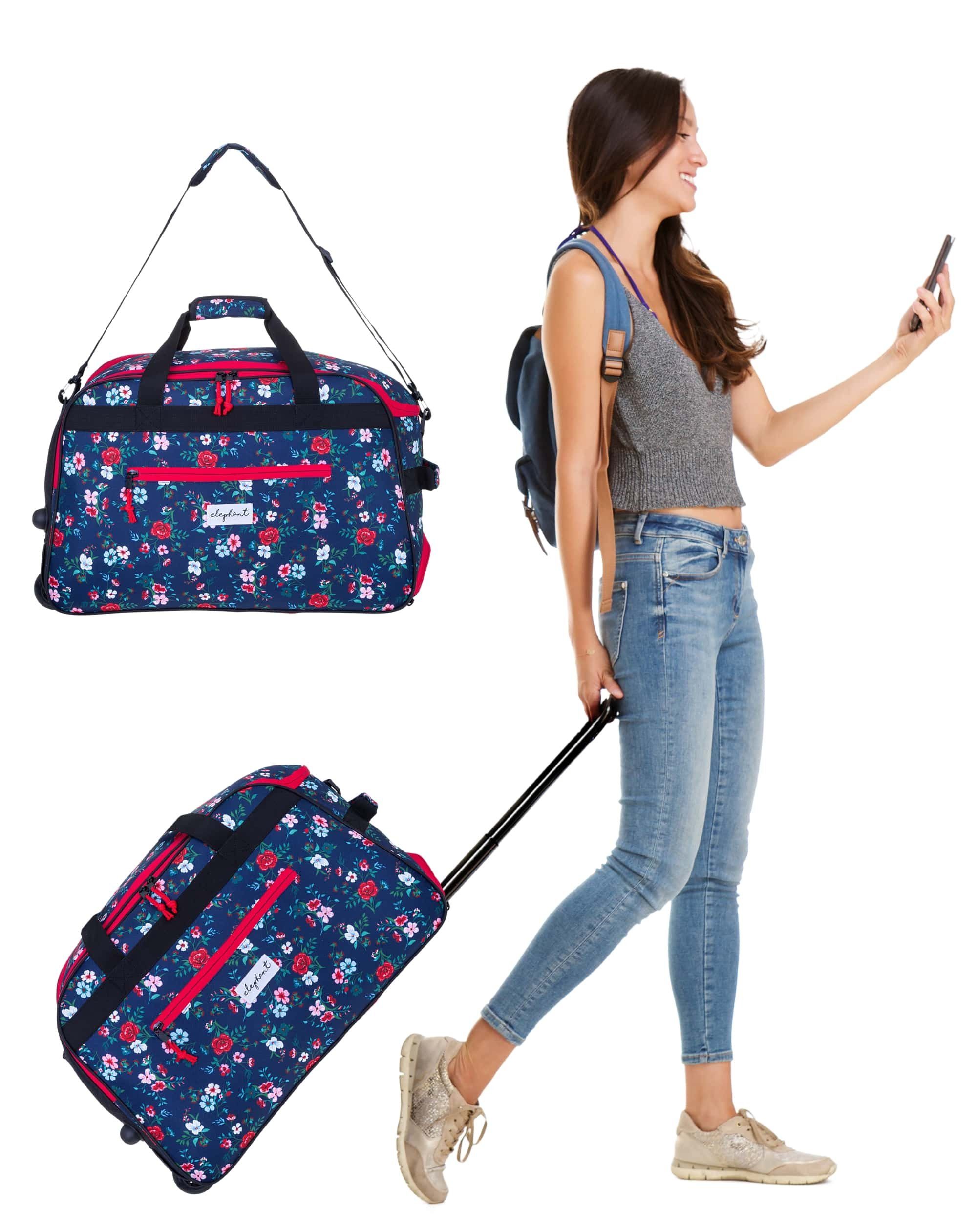 ELEPHANT Trolley Reisetasche Damen Duffle Bag Travel Reisetrolley 55 cm Flo günstig online kaufen