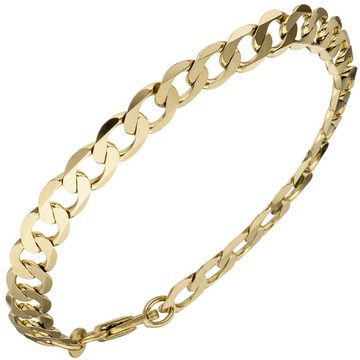 Schmuck Krone Goldarmband 6,6mm Panzerarmband Armband Armkette Armschmuck aus 333 Gold Gelbgold 19cm