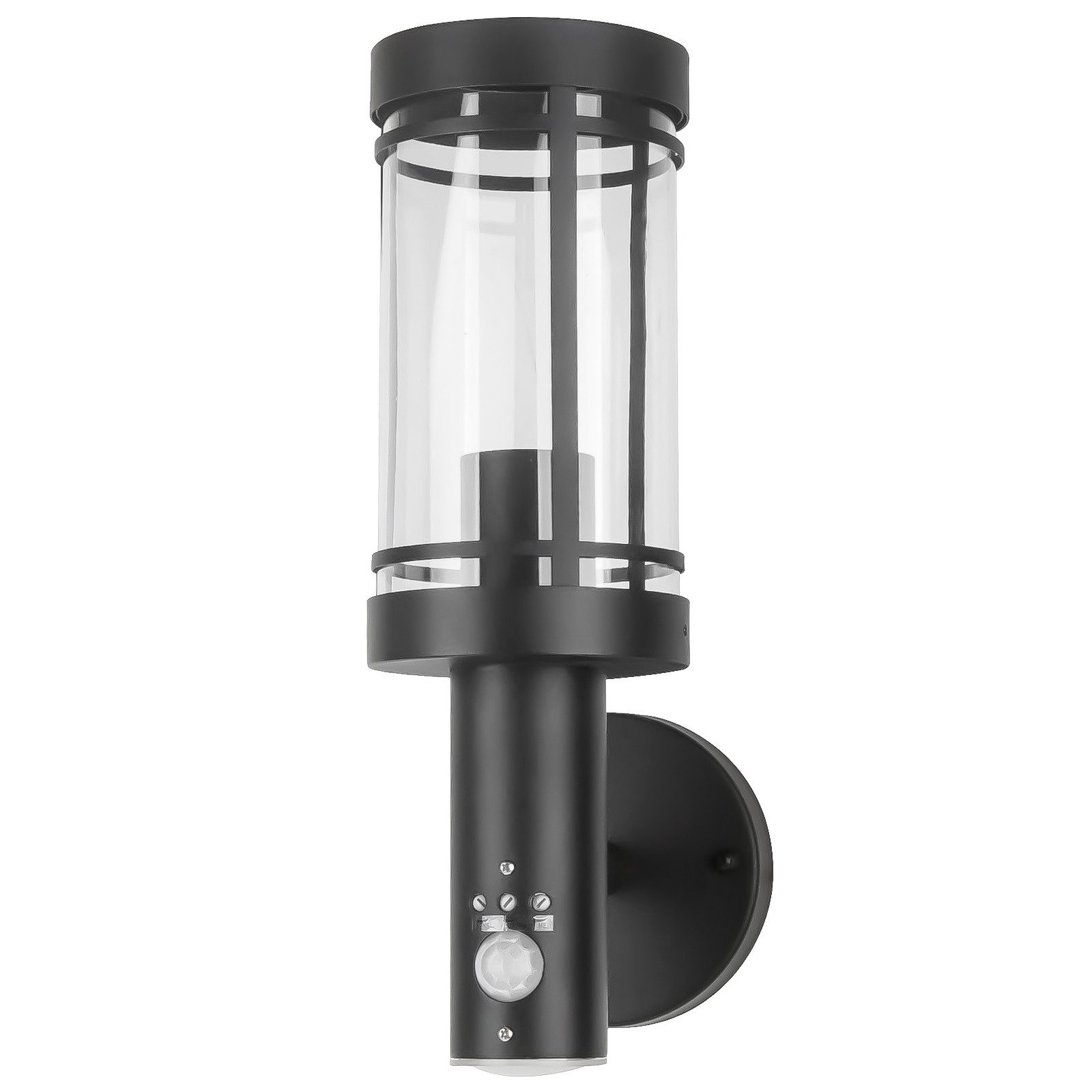 Grafner Wandleuchte Wandlampe Edelstahl mit Bewegungsmelder günstig online kaufen