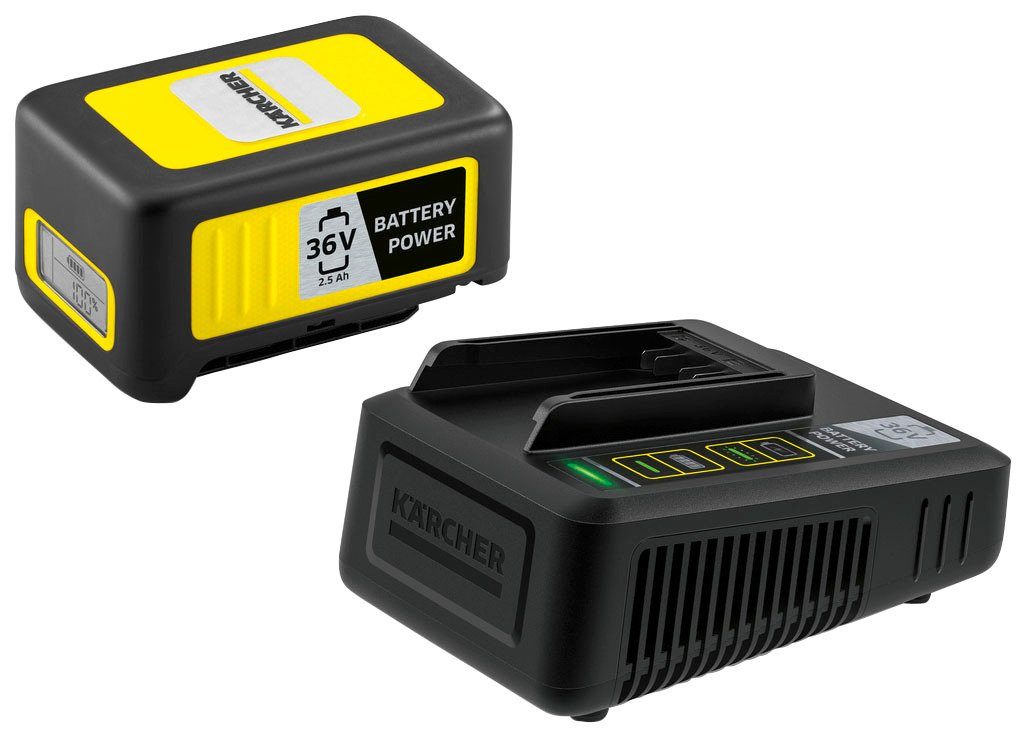 KÄRCHER Starter Kit Battery Power 36/25 Akku Starter-Set, 36 V/2,5 Ah, inkl. Schnellladegerät