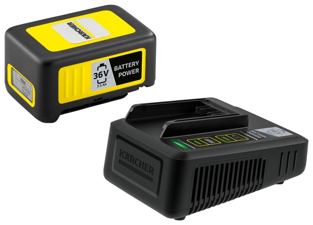 KÄRCHER »Starter Kit Battery Power 36/25« Akku Starter-Set, 36 V, 2,5 Ah, inkl. Schnellladegerät