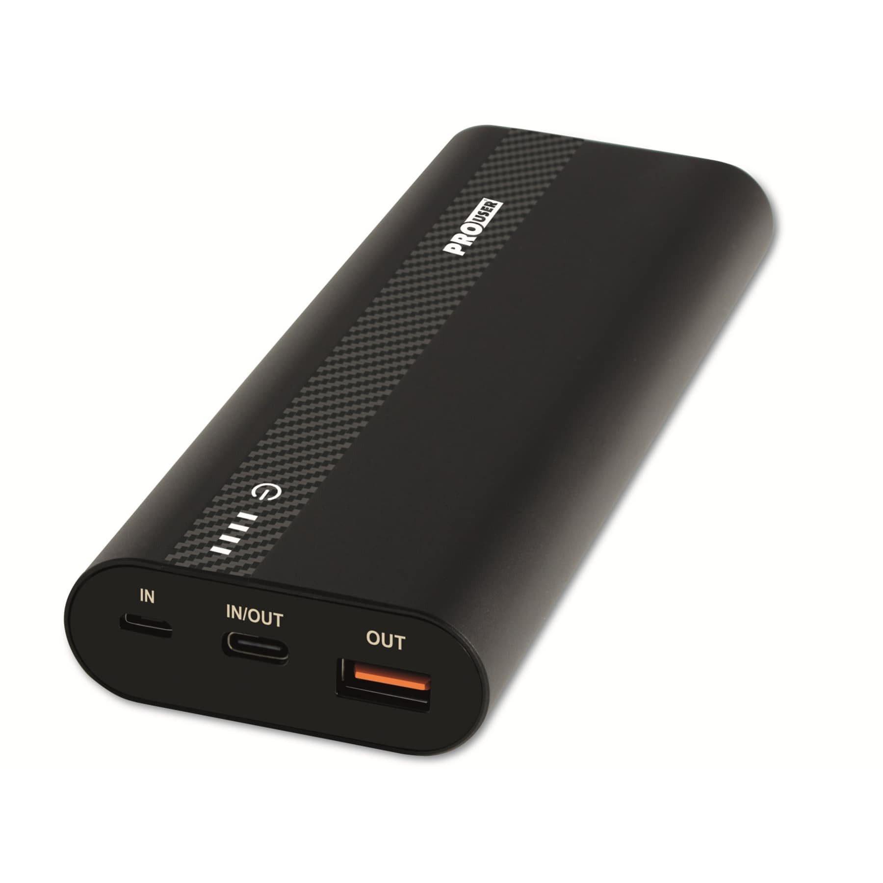 PROUSER PROUSER USB Powerbank PRO USER 20178, 20.000 mAh, 18W, schwarz Powerbank