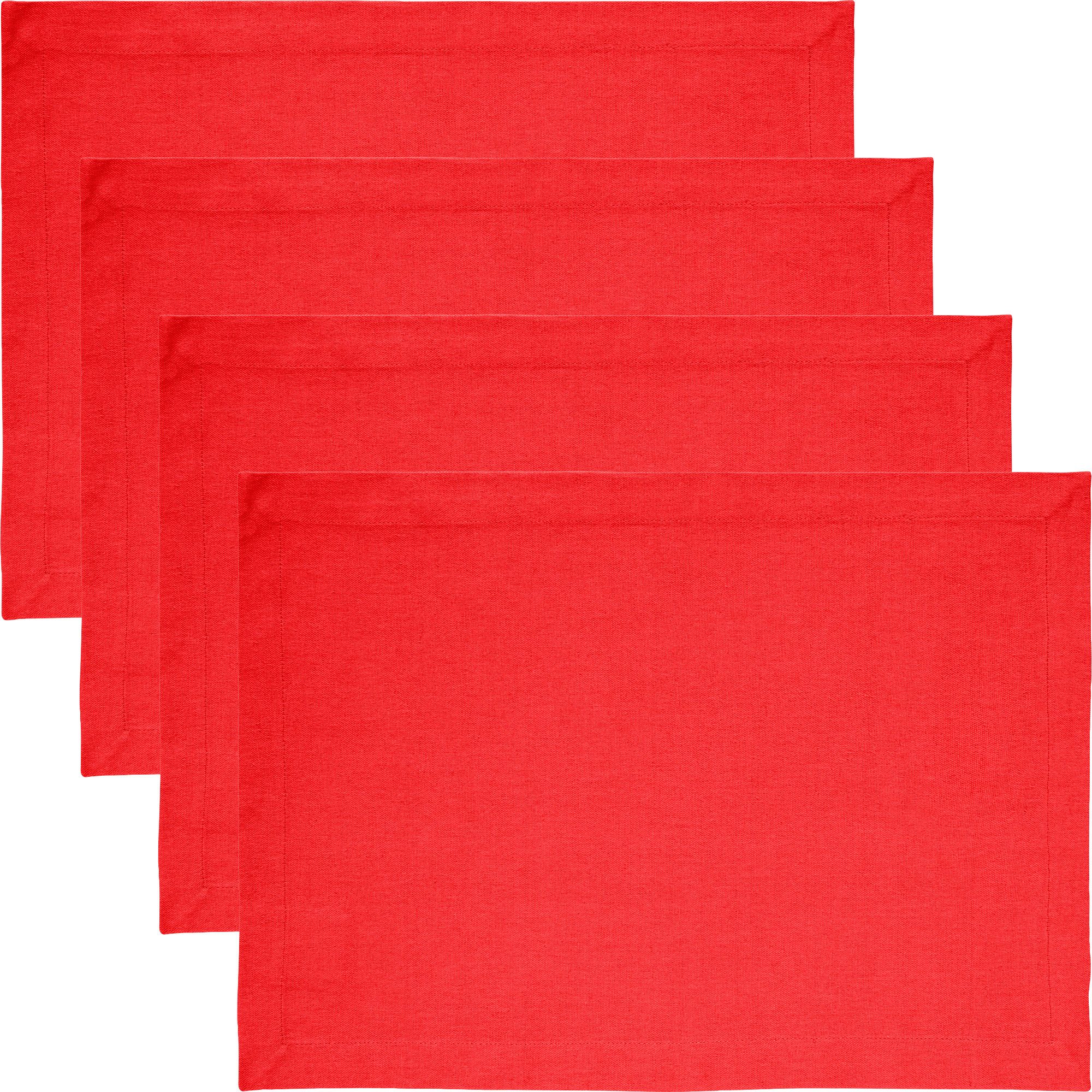 REDBEST Platzset Tischset "Tulsa" 4er-Pack, Baumwolle Uni