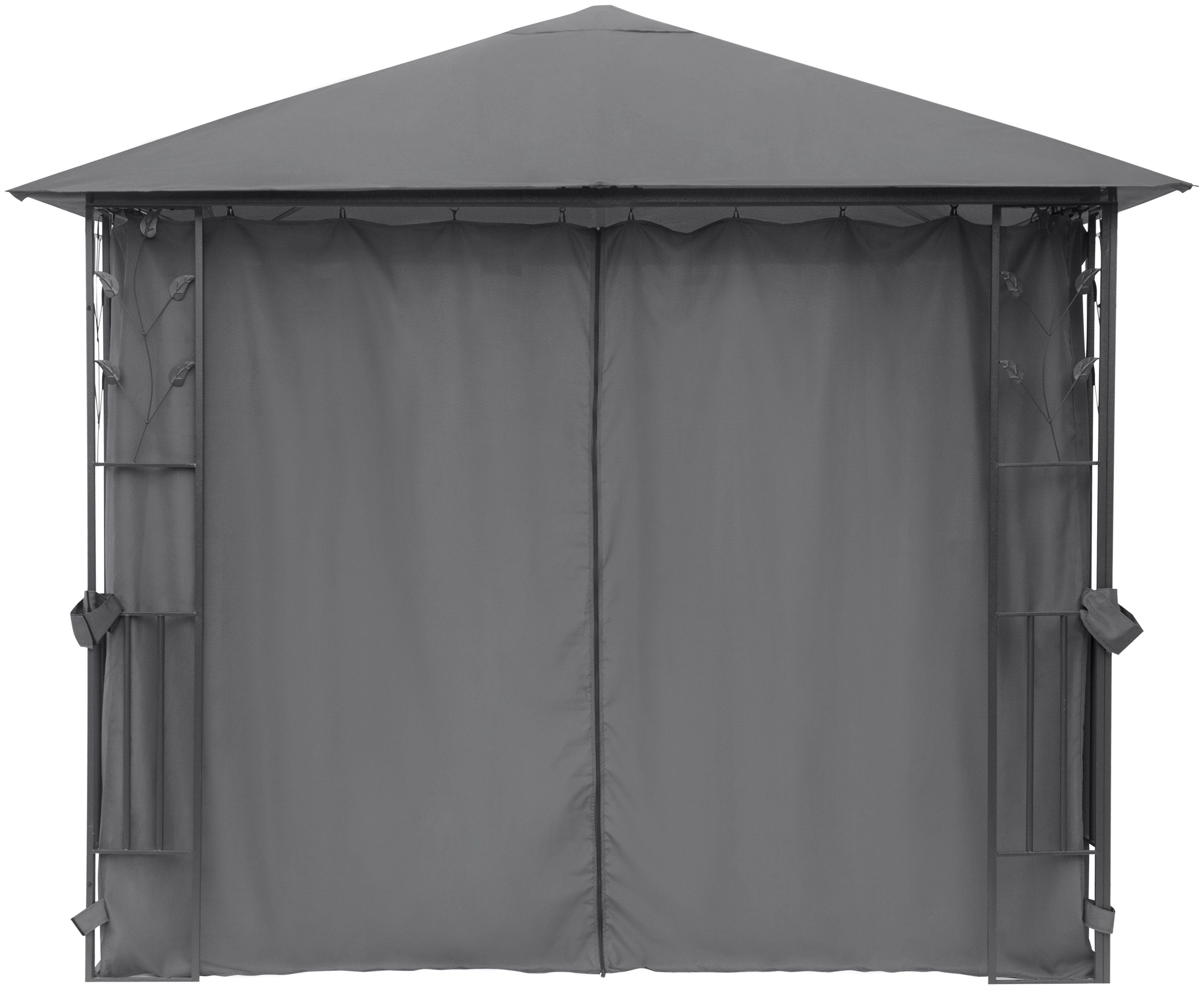 KONIFERA Pavillon Athen, Blätter-Optik, inkl. 4 Seitenteile