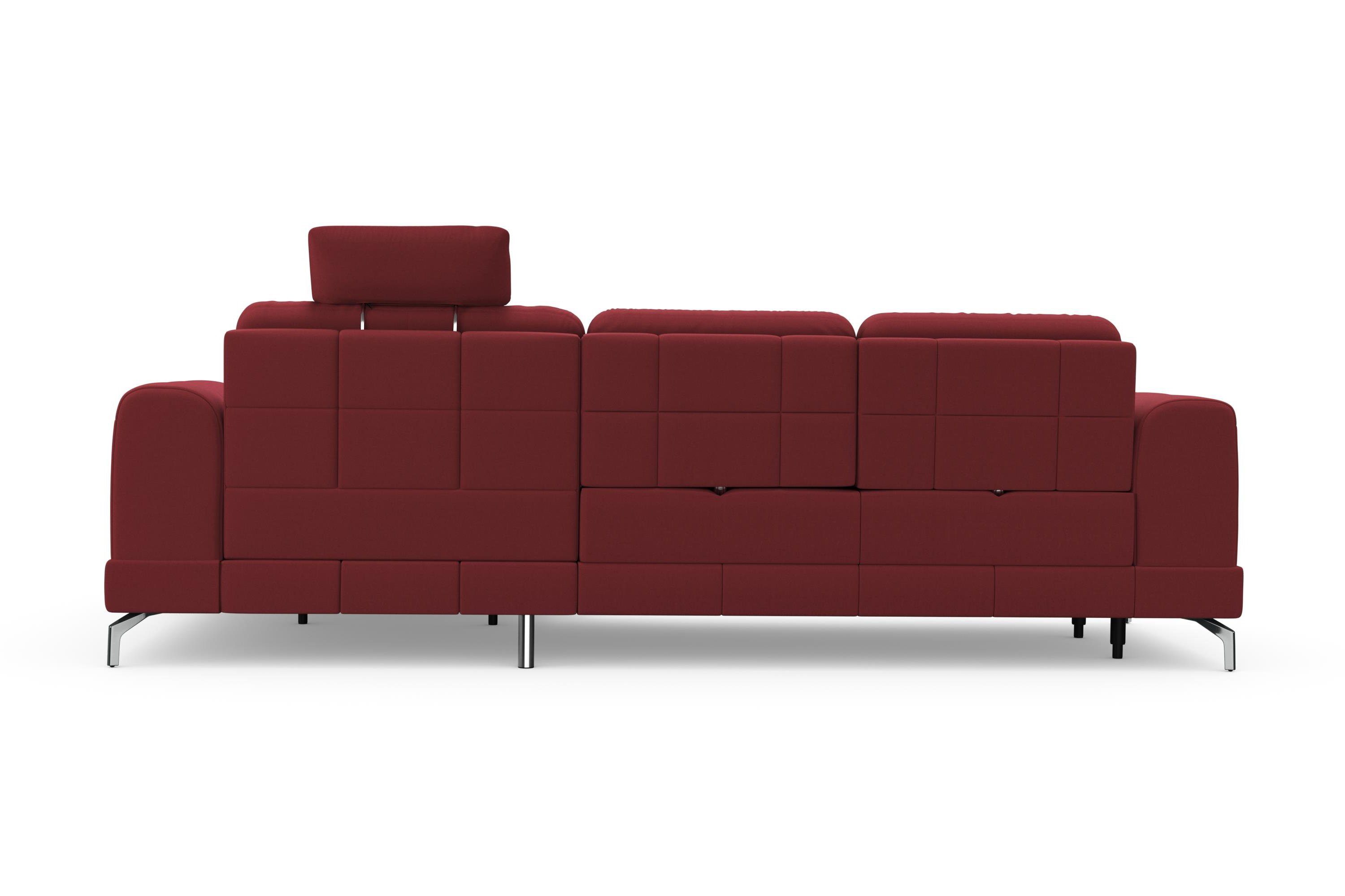 sit&more Ecksofa Bendigo L-Form, inklusive Sitztiefenverstellung, Bodenfreiheit 12 cm, in 2 Fußfarben