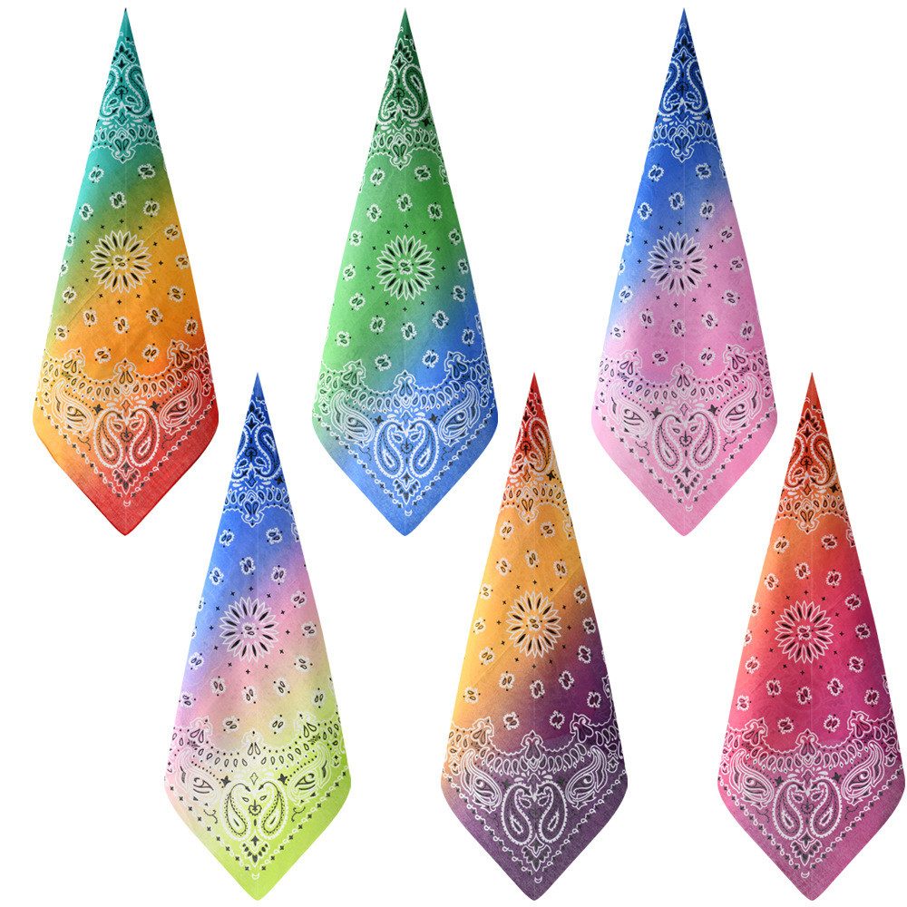 nsihing Kopftuch 6er-Set Bandana, vielseitig einsetzbares Haartuch mit Paisley-Print, Unisex-Kopftuch, Bandanas, Stirnband, Cowboy-Accessoires