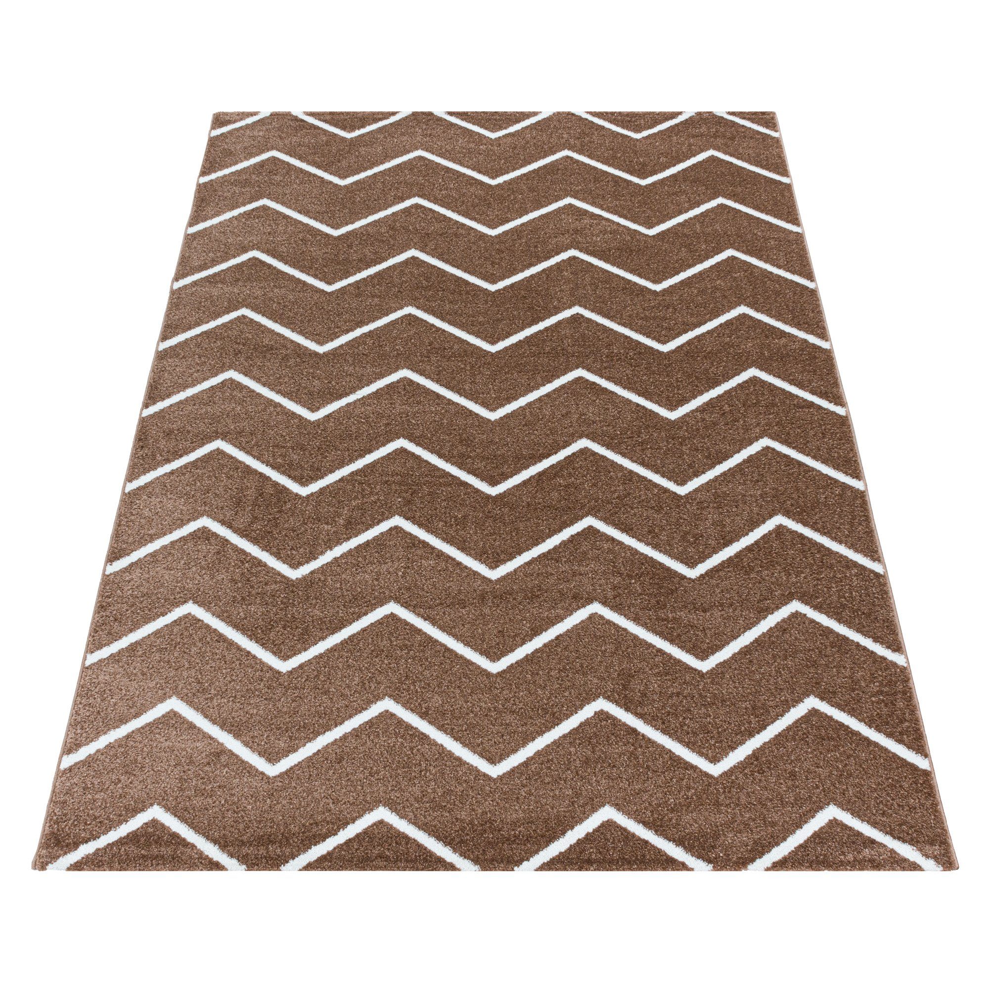 SIMPEX24 Teppich Chevron Design, Läufer, Höhe: günstig online kaufen
