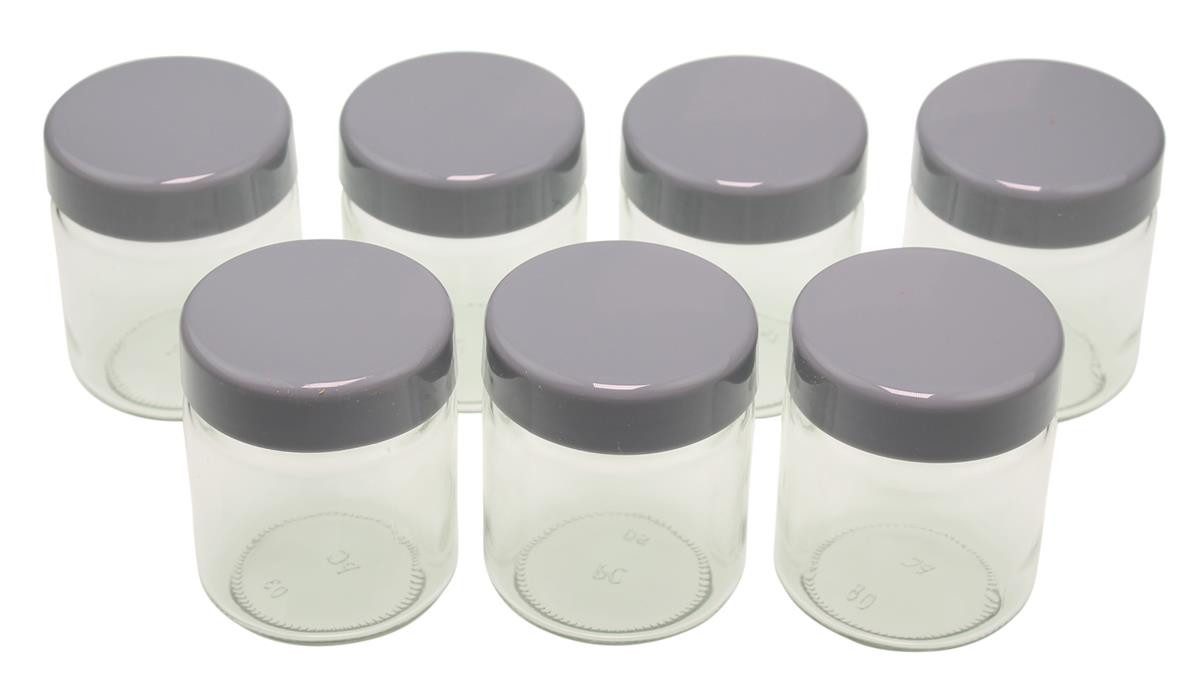 Severin Joghurtgläser Severin 3513000 7x Ersatzglas mit Deckel für JG3518 JG3520 JG3525