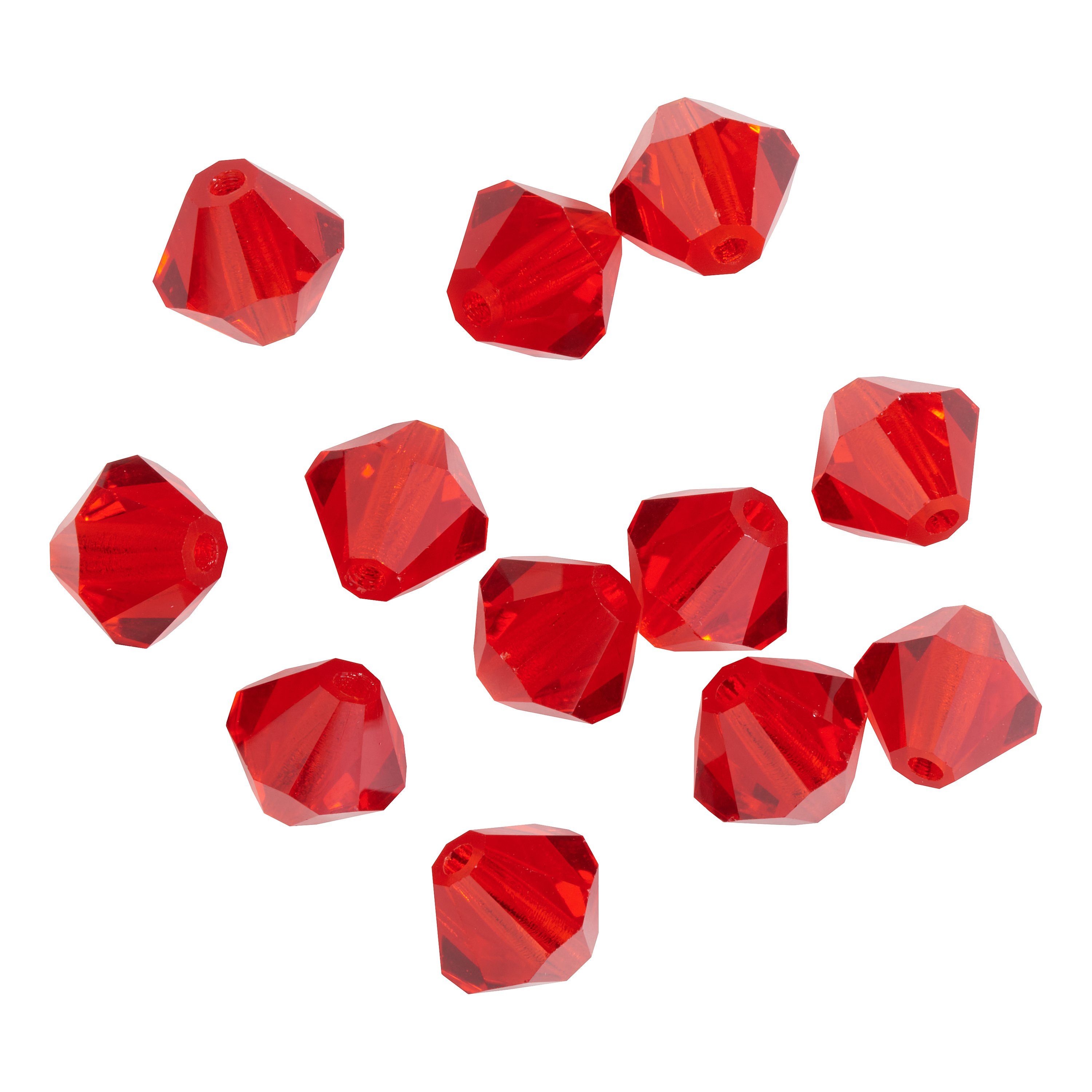 Pracht Bastelperlen Glasschliffglitzerperlen, (12-tlg), 6 mm