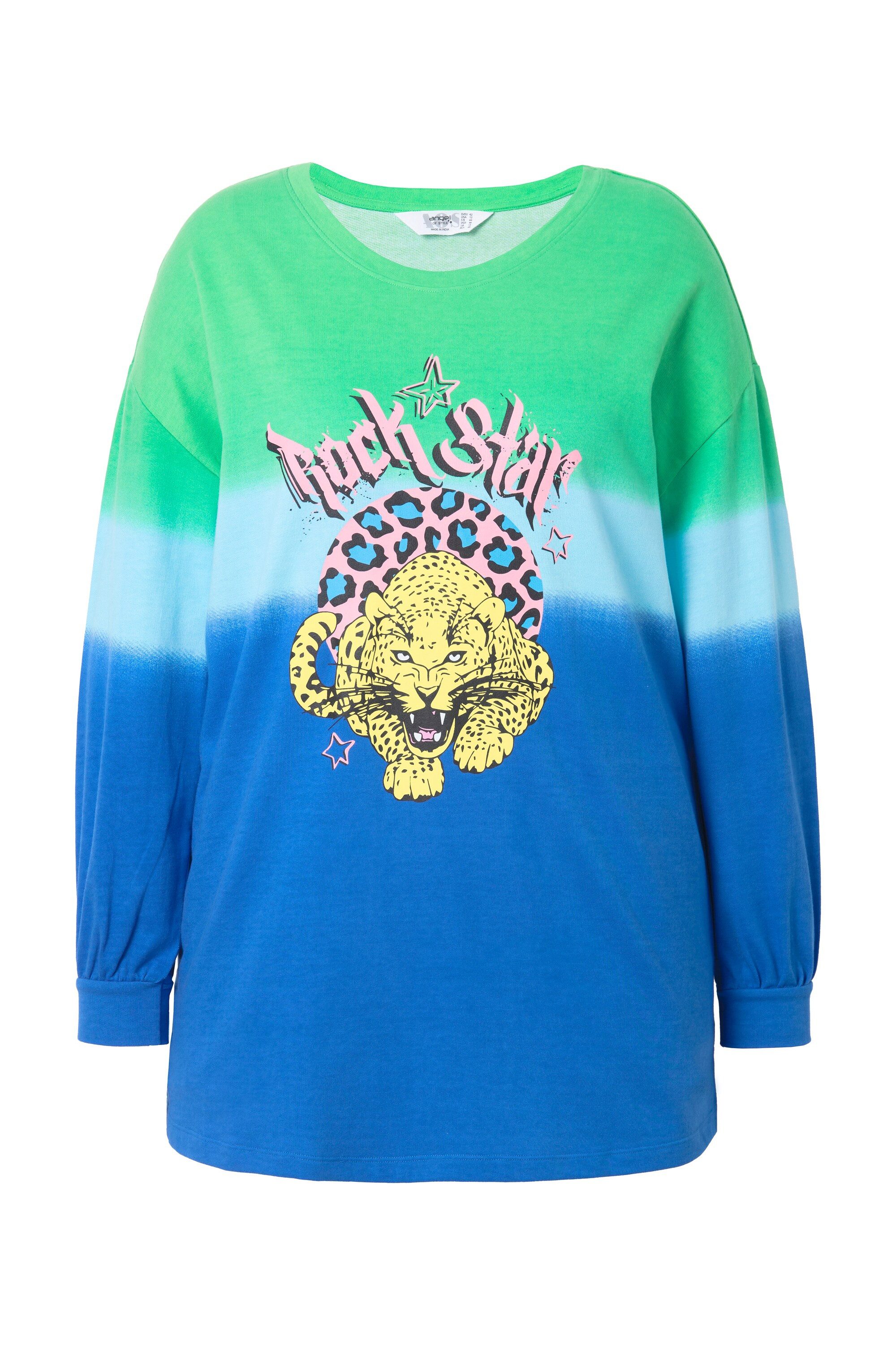 Angel of Style Sweatshirt Sweatshirt oversized Farbverlauf Tiger-Motiv