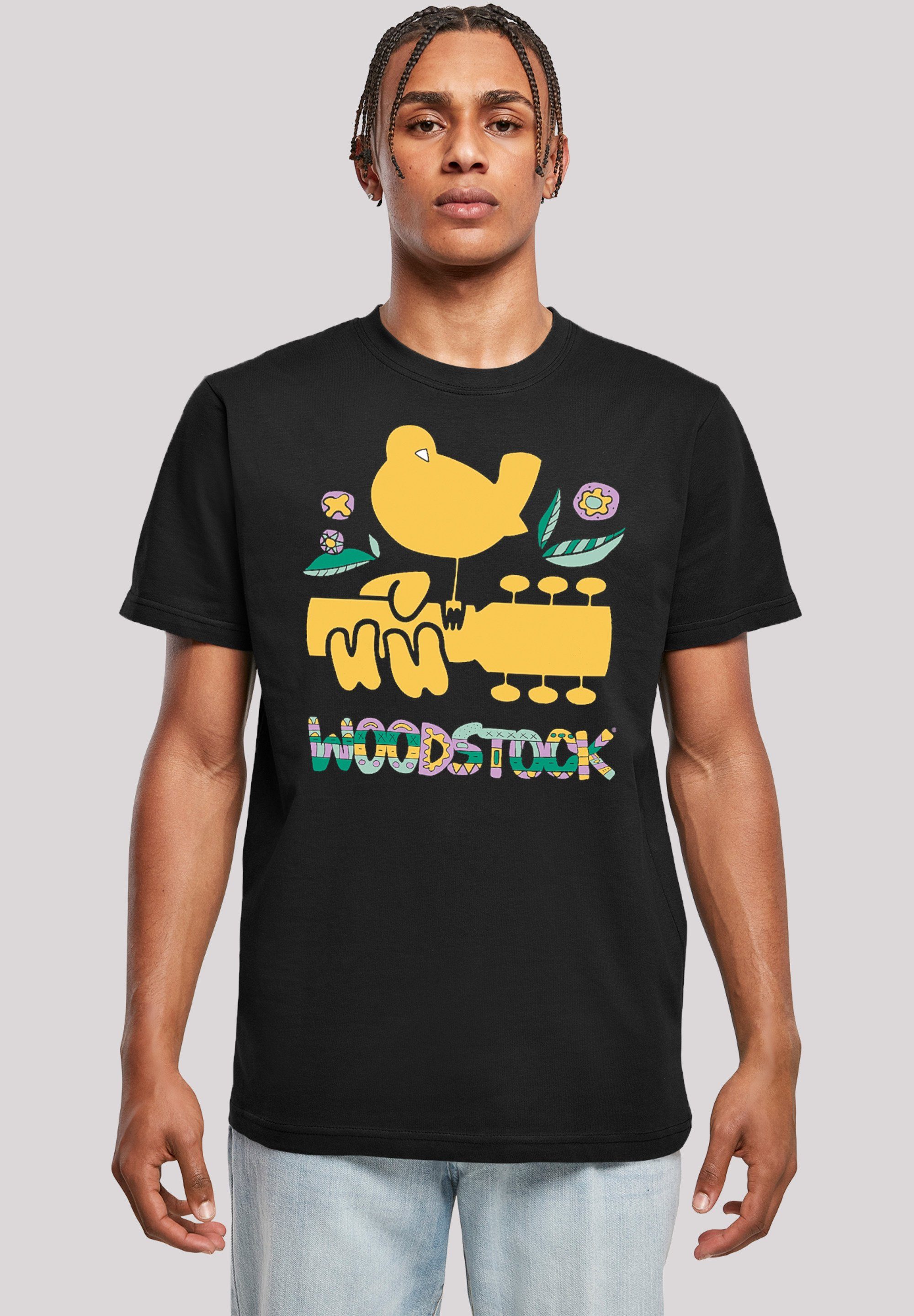 F4NT4STIC T-Shirt Woodstock Artwork Herren,Premium Merch,Regular-Fit,Basic,Bandshirt