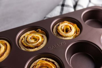 Sallys Muffinform für bis zu 12 Muffins, (12-tlg), hitzebeständig bis 240 °C