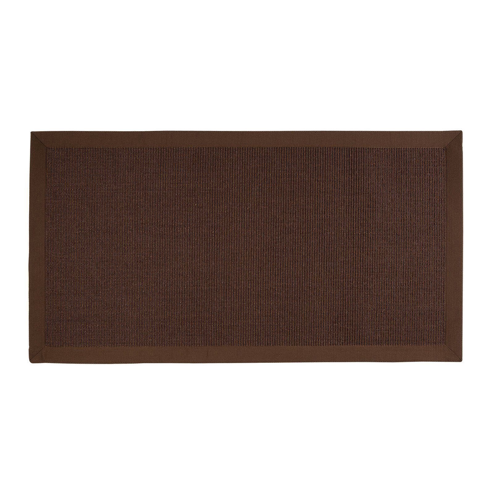 casa pura Sisalteppich Amazonas Dunkelbraun, Teppich in 6 Größen, Teppichläufer, rechteckig, Höhe: 6 mm, Mit Bordüre – Bild 5 von 5