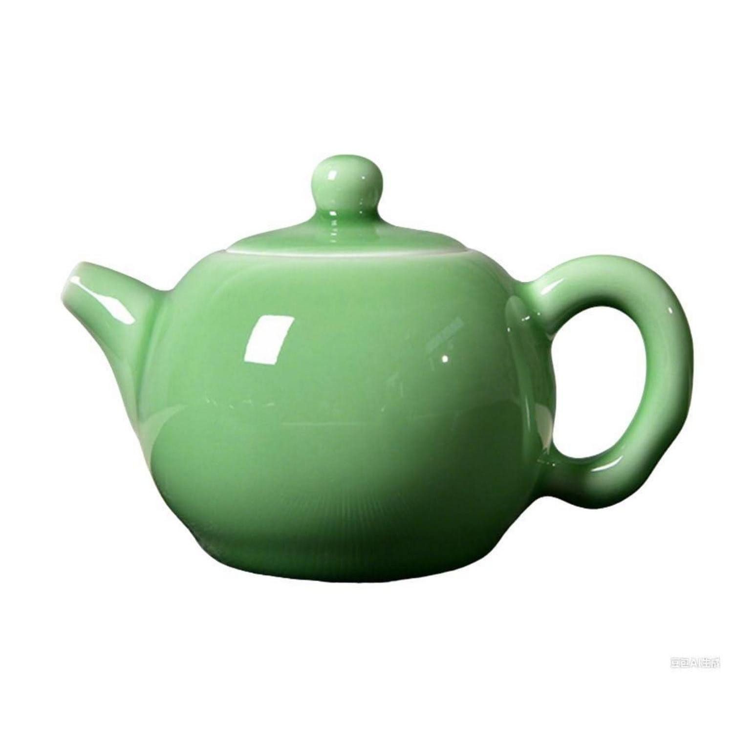 LuxusKollektion Teekanne Celadon Teekanne Jadegrün Mini Longquan Porzellan, (1-St)