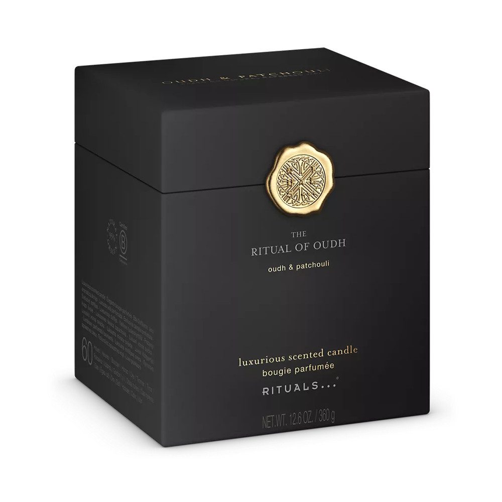 Rituals Duftkerze Rituals The Ritual Of Oudh Scented Candle 290g., Intensiver Duft für entspannende Atmosphäre