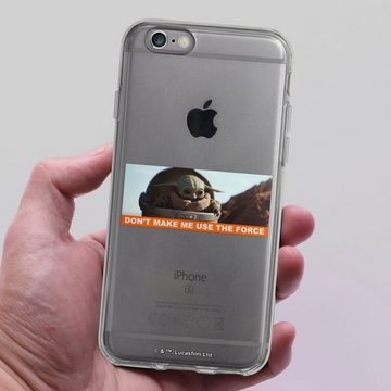 DeinDesign Handyhülle Star Wars The Child Statement transparent, Apple iPhone 6 Silikon Hülle Bumper Case Handy Schutzhülle