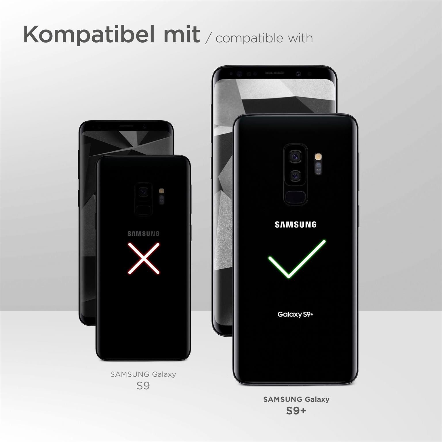 ONEFLOW Handyhülle für Samsung Galaxy S9 Plus Wasserdichte Tasche BeachBag Blau 6,2 Zoll, Hülle mit Touch Kamera Fenster IPX8 Unterwasser-Tasche zum Schwimmen