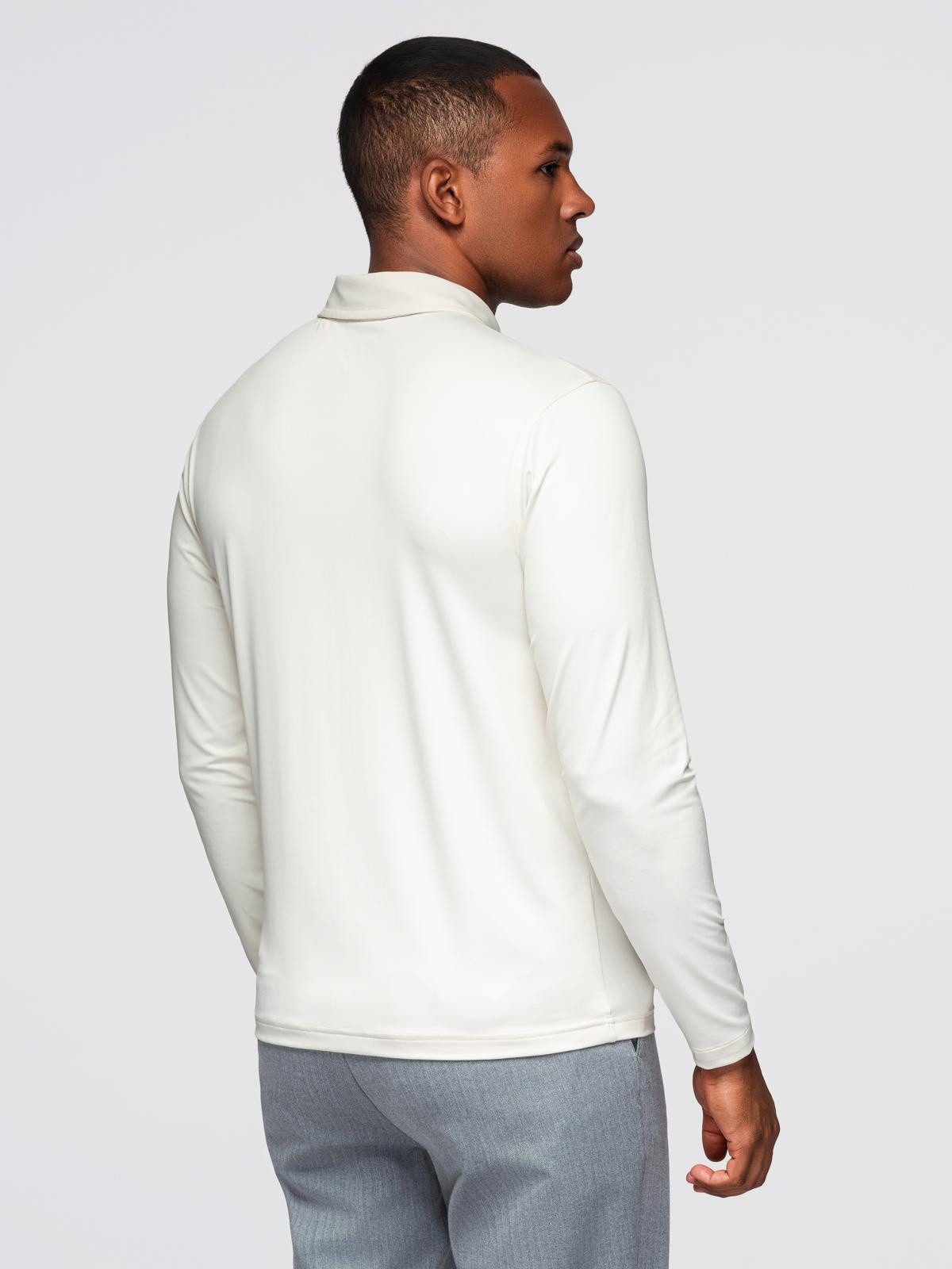 OMBRE Langarm-Poloshirt Polo-Shirt mit langen Ärmeln und eleganten Markenknöpfen