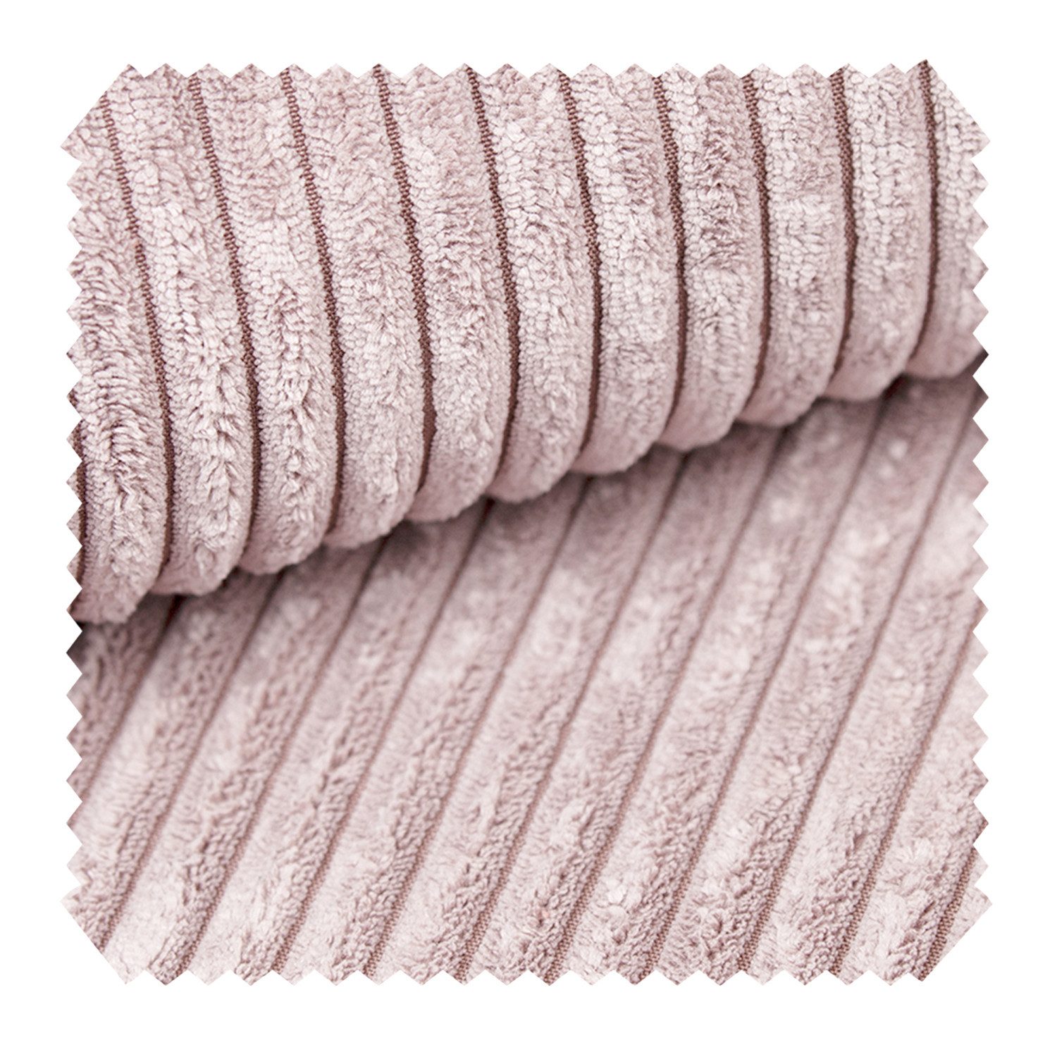 novely® Stoff PORTO - Polsterstoff in Breitcord-Optik - Ultraweicher Möbelstoff, Samtige Haptik, Reißfest, Fusselfrei, Robust, Meterware, 1lfm