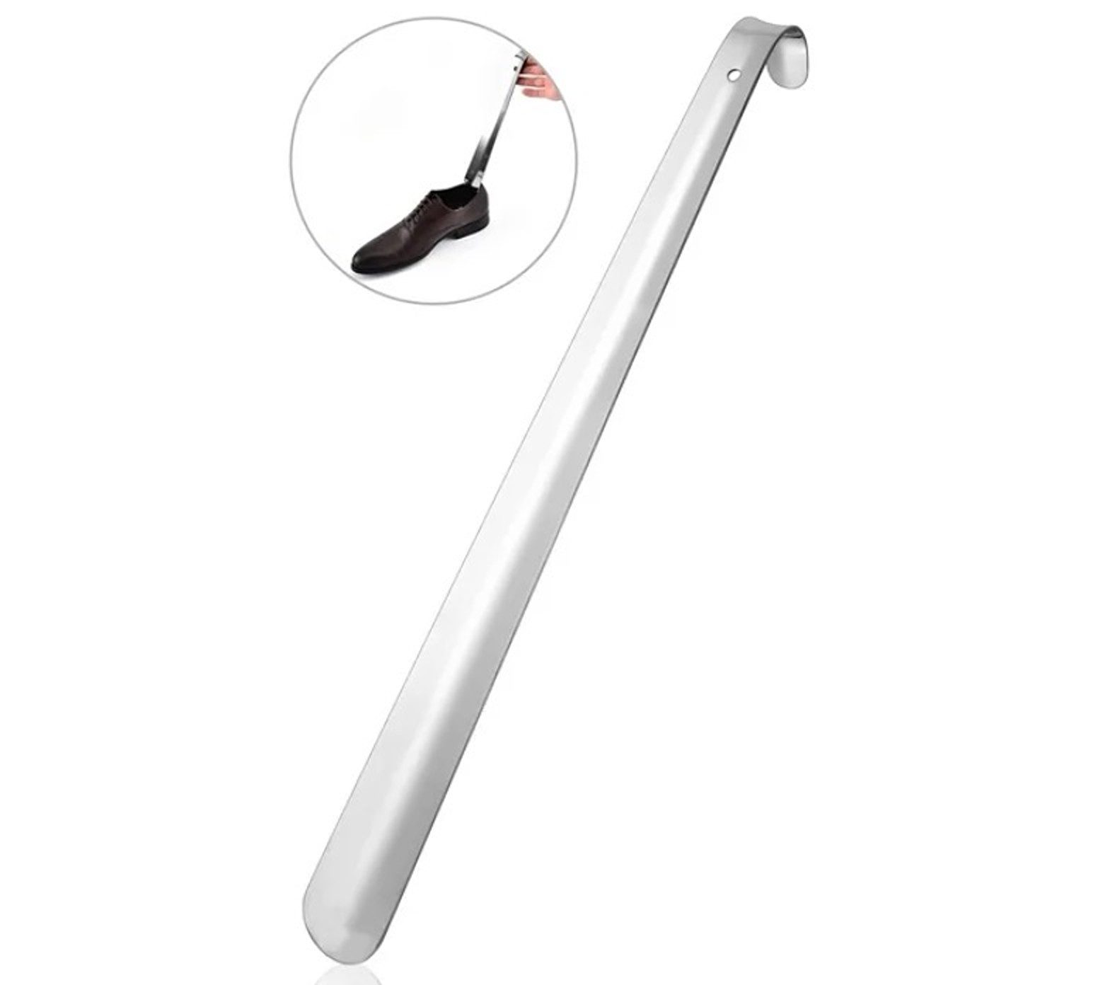 BAYLI Schuhlöffel 42cm Schuhlöffel aus Edelstahl, Schuhanzieher, Schuhanziehhilfe aus – Bild 4 von 5