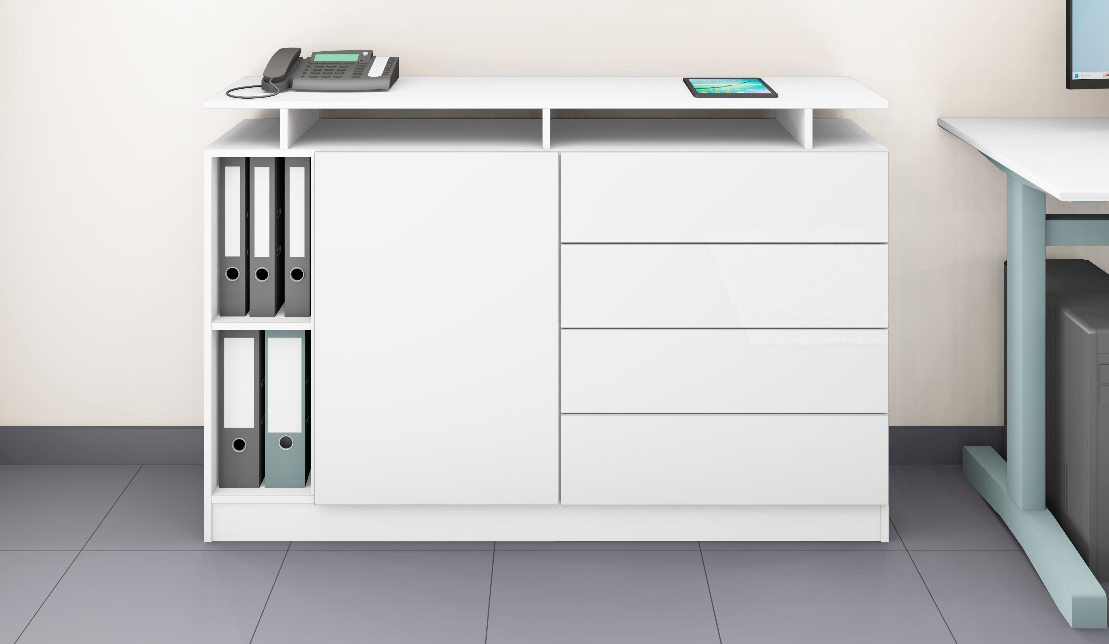 borchardt Мебель Sideboard Vaasa, moderne grifflose Optik, Push-to-Open-Funktion