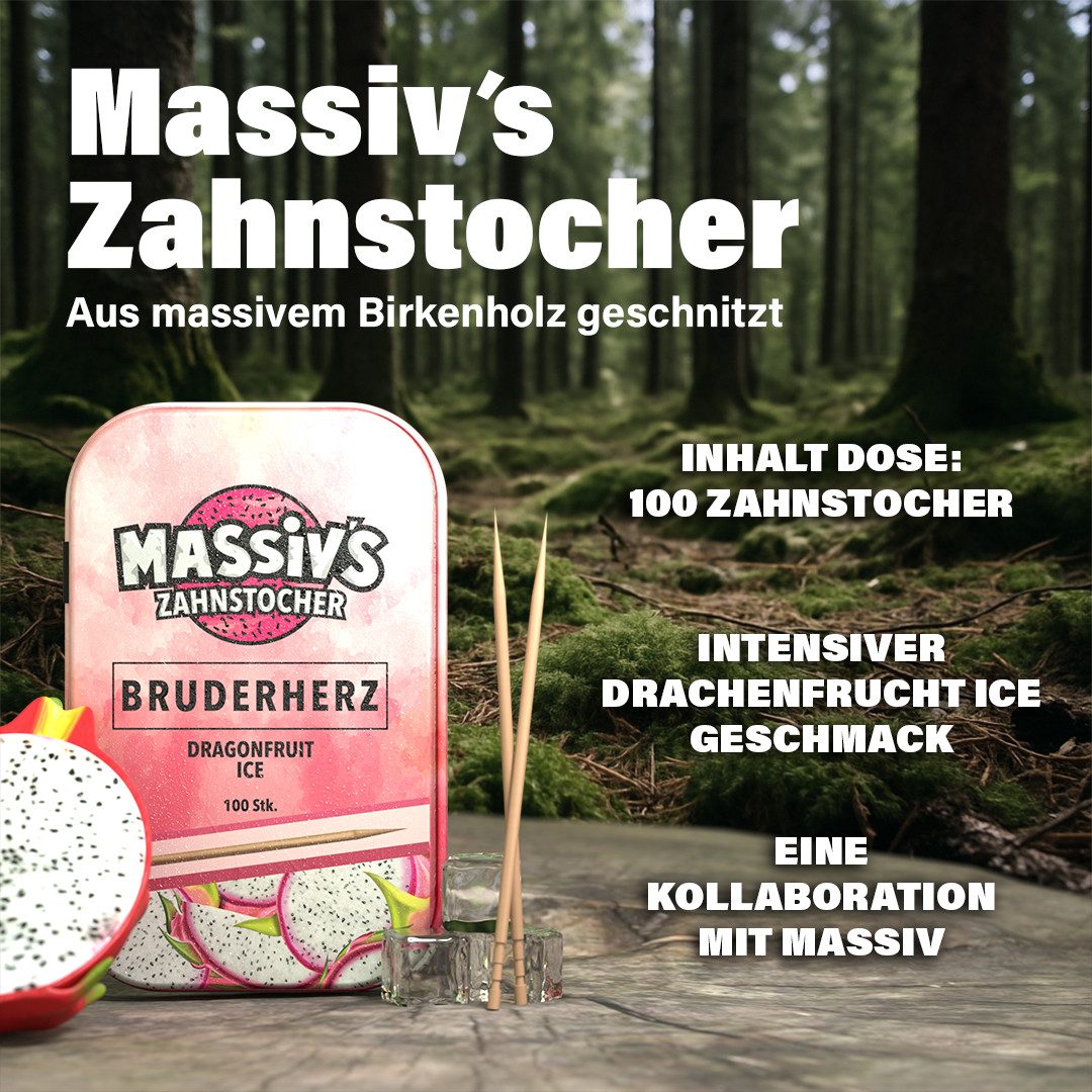 Wunder Zahnstocher Mundpflegecenter Massiv's Zahnstocher - Zahnstocher mit Geschmack – BRUDERHERZ, Zahnstocher mit Geschmack, Zahnstocher mit Geschmack
