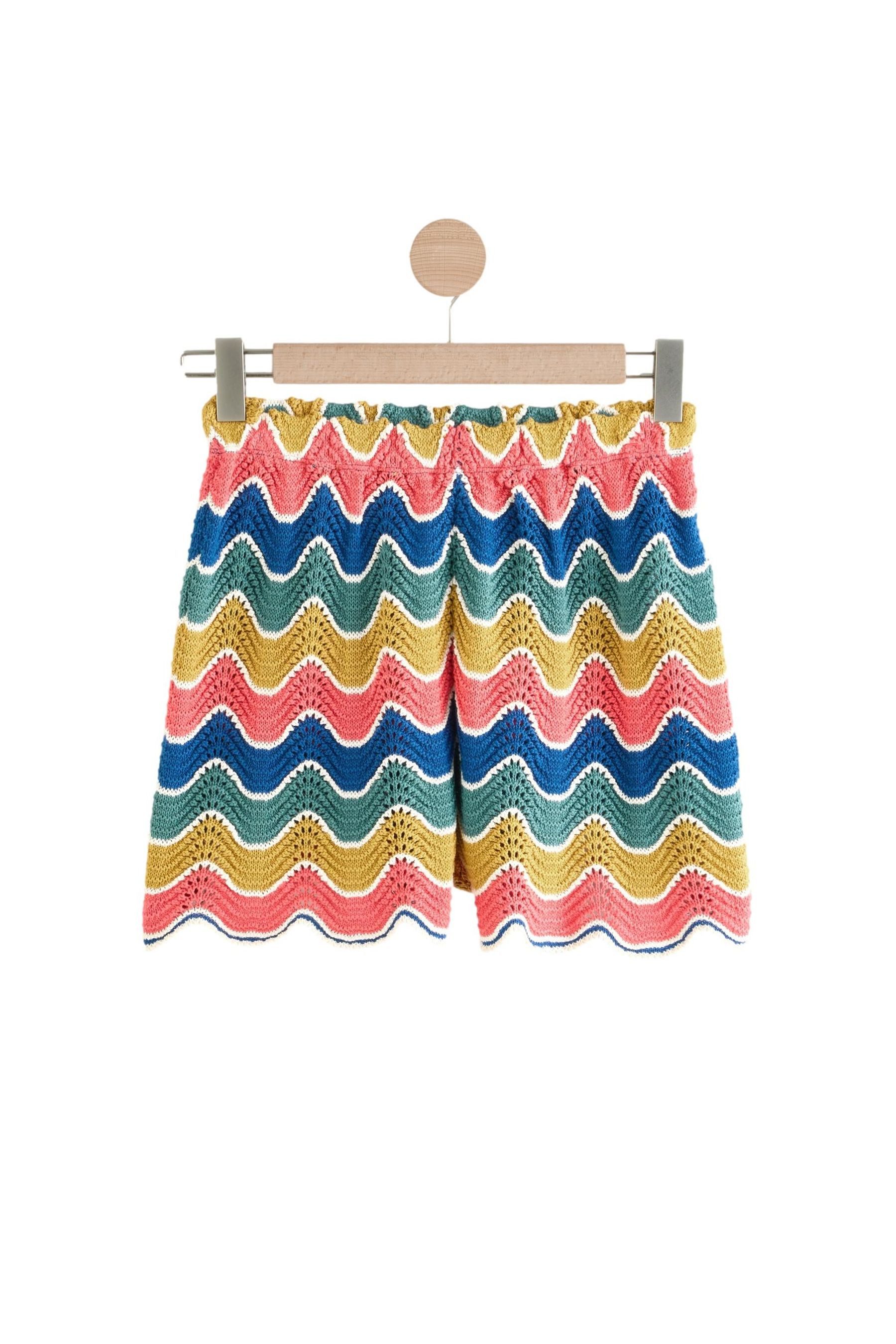 Next Shorts Denim-Shorts mit Häkelbesatz aus 100 % Baumwolle (1-tlg) günstig online kaufen