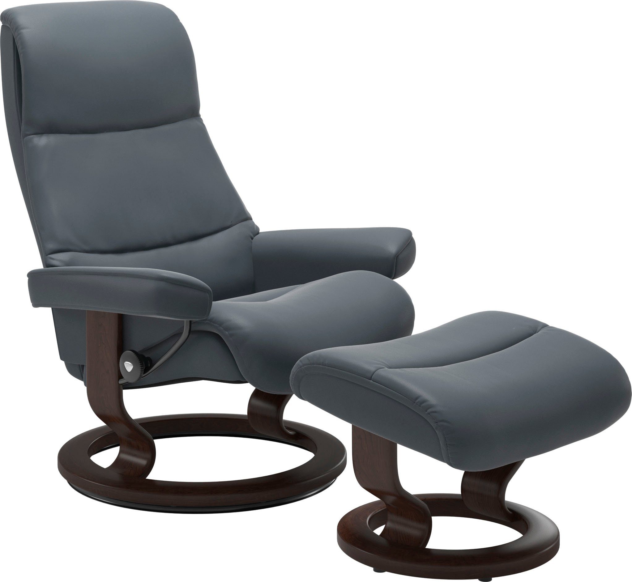 Stressless® Relaxsessel View, mit Classic Base, Größe S,Gestell Braun | Funktionssessel