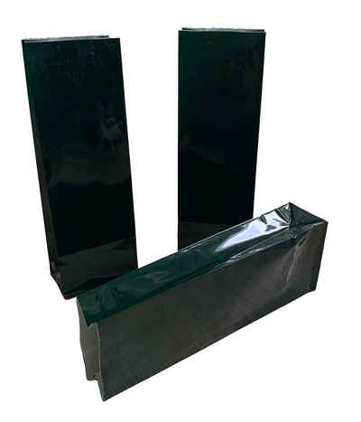 rs-products Papierspitztüten 100g Blockbodenbeutel in grün, 7 x 4 x 20,5 cm – Teetüte Papiertüte Bodenbeutel Papierbeutel Tütchen