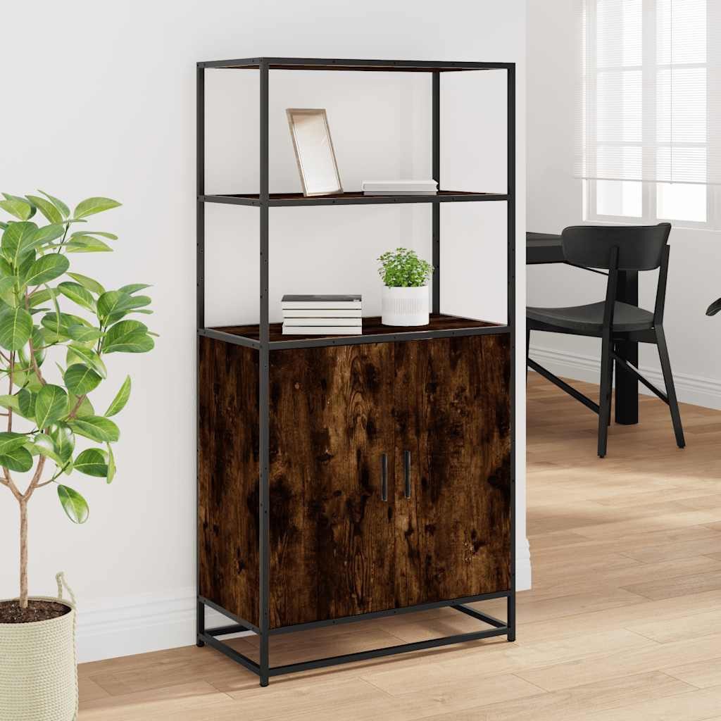 vidaXL Highboard Highboard Räuchereiche 68x35x139 cm günstig online kaufen