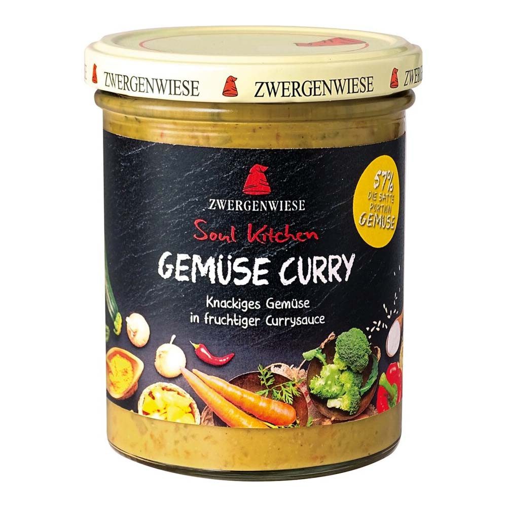 Zwergenwiese Fertiggericht Soul Kitchen - Gemüse Curry 370g