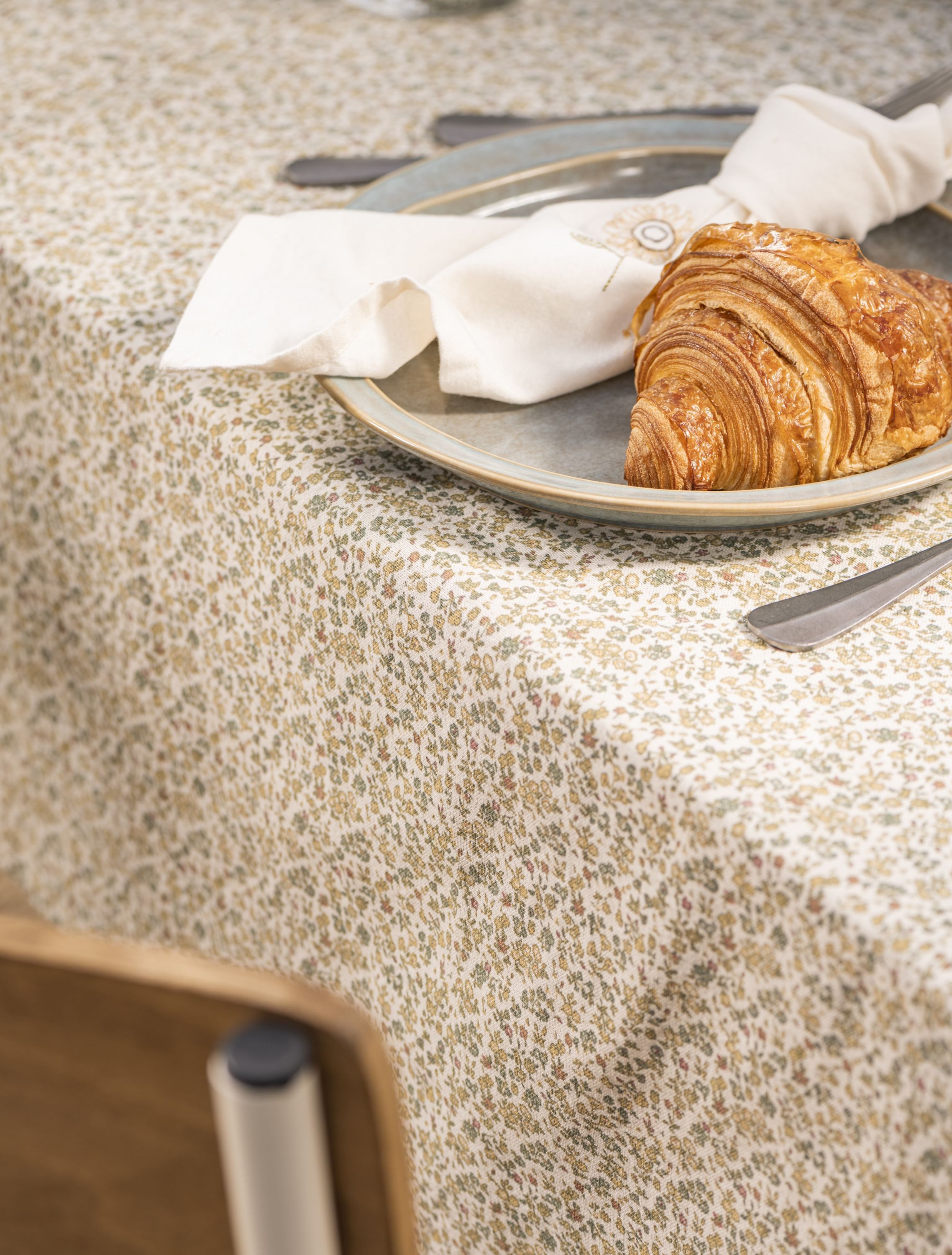 Ib Laursen Stoffserviette Ib Laursen - Servietten Stoffservietten 40x40cm Beige Sonnenblume