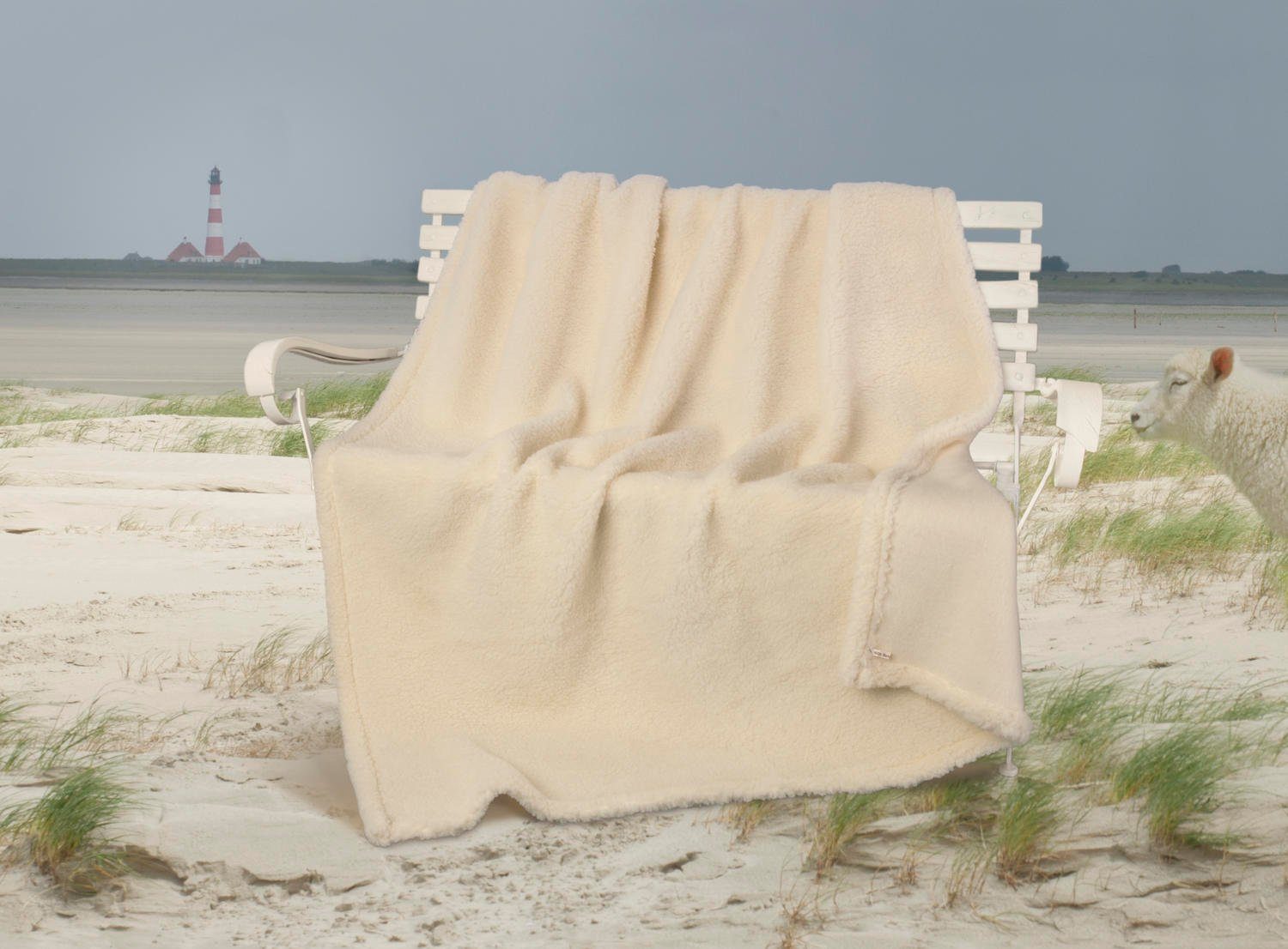 Wolldecke Wolldecke Nordsee aus 100% SSW Schafschurwolle, Wohnen und Accessoires GmbH & Co. KG