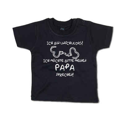 G-graphics T-Shirt Ich bin unschuldig! Ich möchte bitte meinen Papa sprechen! Baby T-Shirt, mit Spruch / Sprüche / Print / Aufdruck