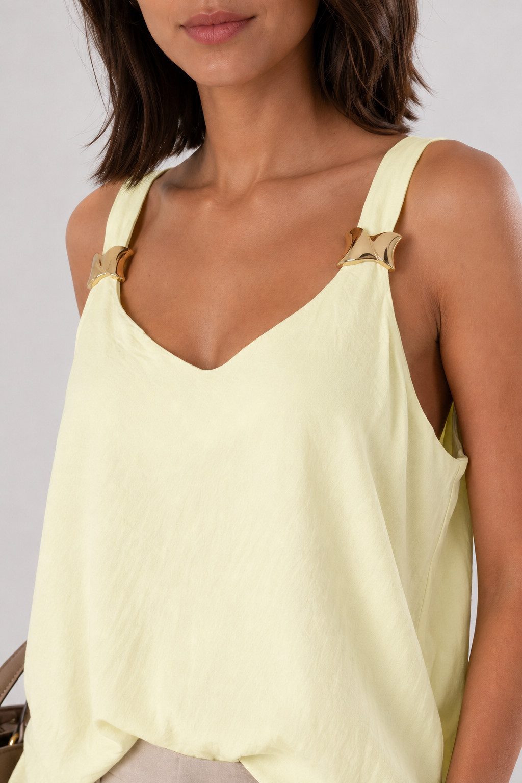 ITALY VIBES Trägertop - elegantes Ärmelloses Shirt - sommerliches Damen Top ONE SIZE, passend von Größe S bis XL